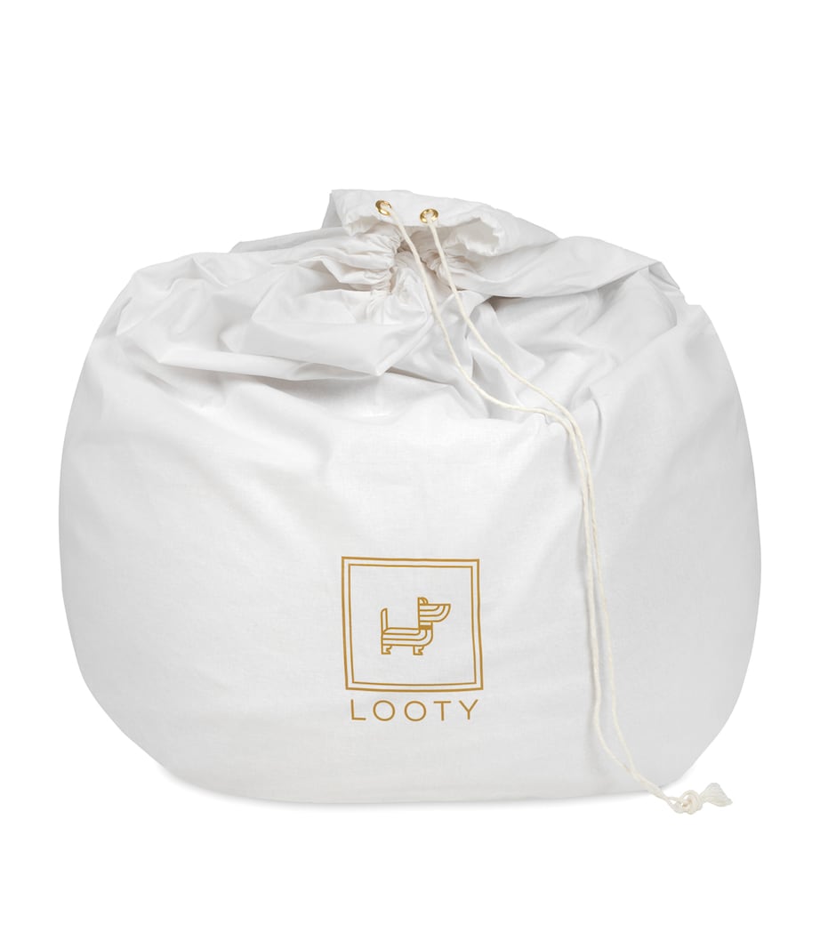 Medium Organic Pet Pouf BEIGE Image 7