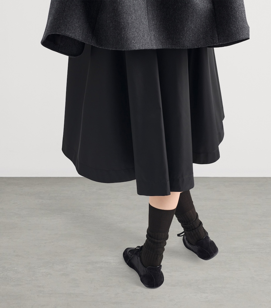 Re-Nylon Belted Midi Skirt F0002 Image 4