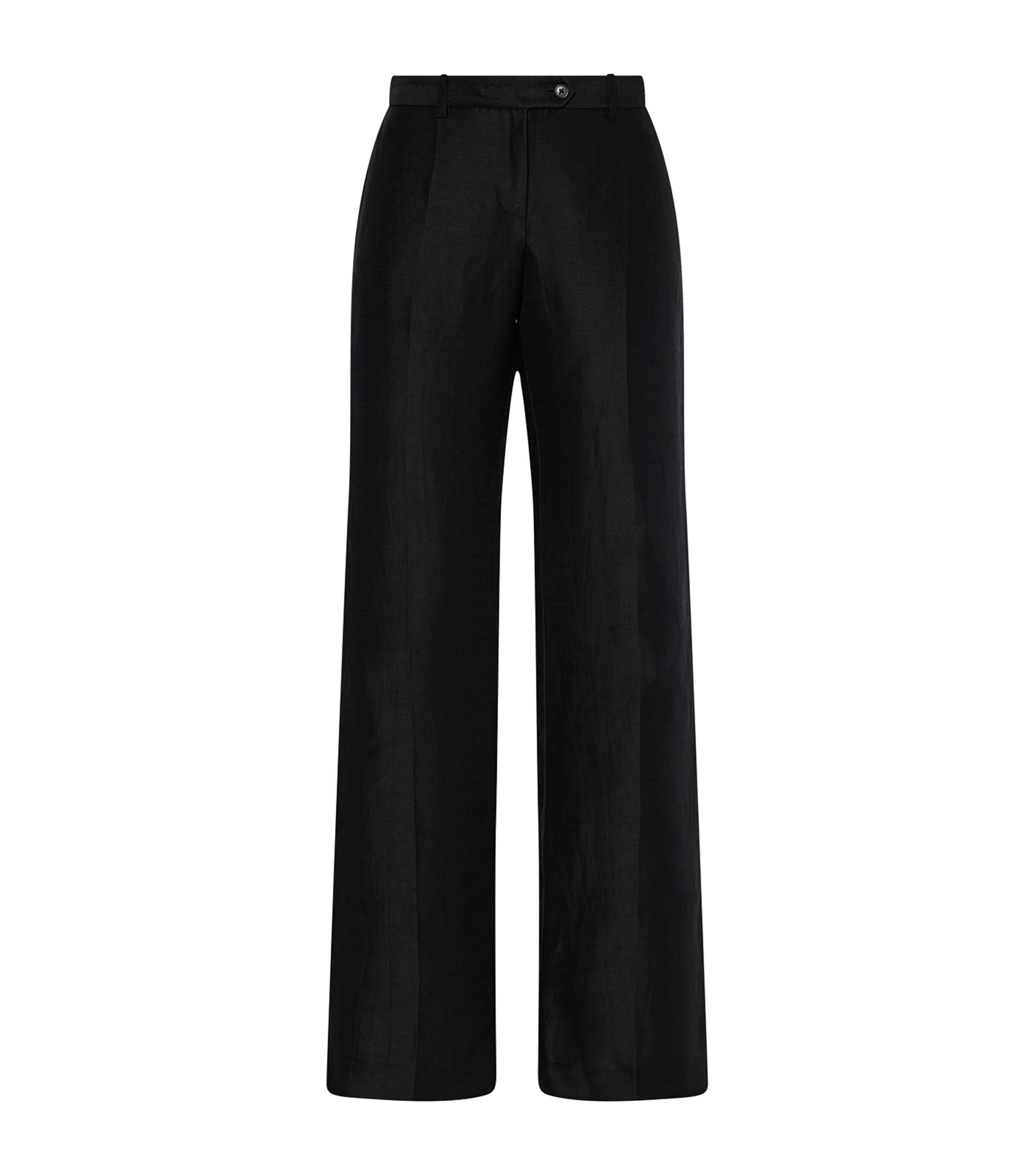 The Row Ali Linen-Blend Straight Trousers | Harrods US