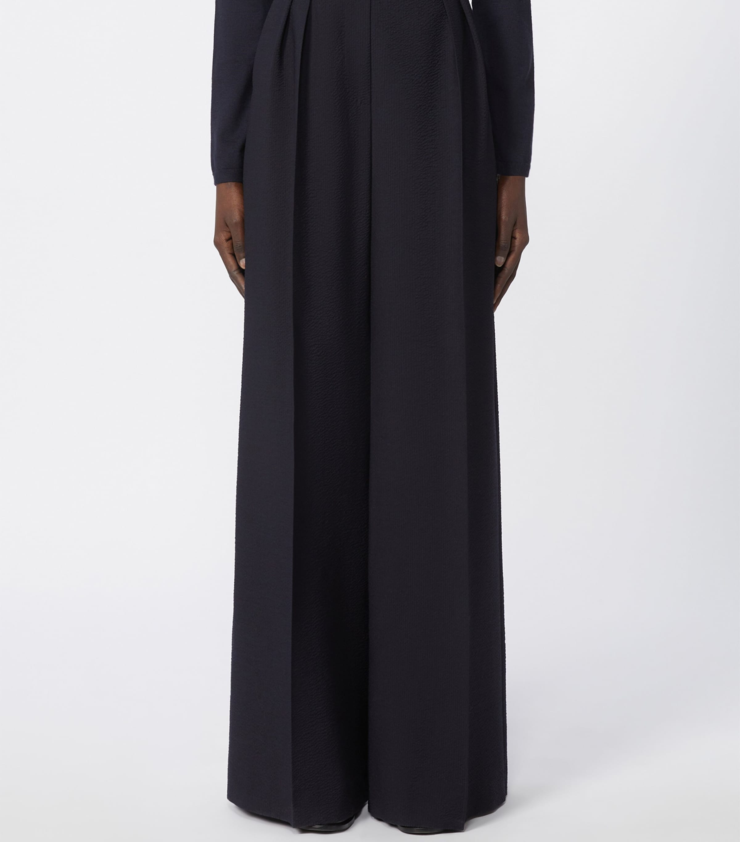 Wool-Blend Wide-Leg Trousers ULTRAMARINE Image 3