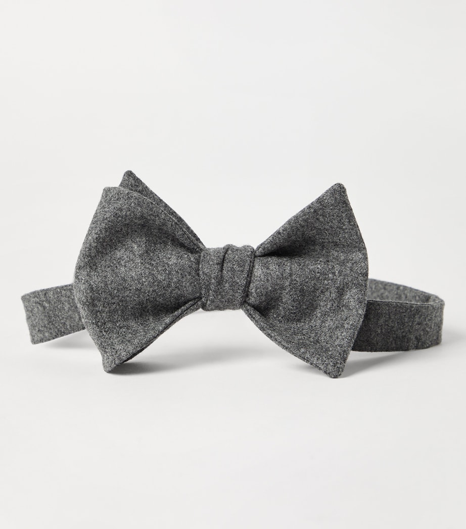 Wool-Silk Flannel Bow Tie C003 Image 2