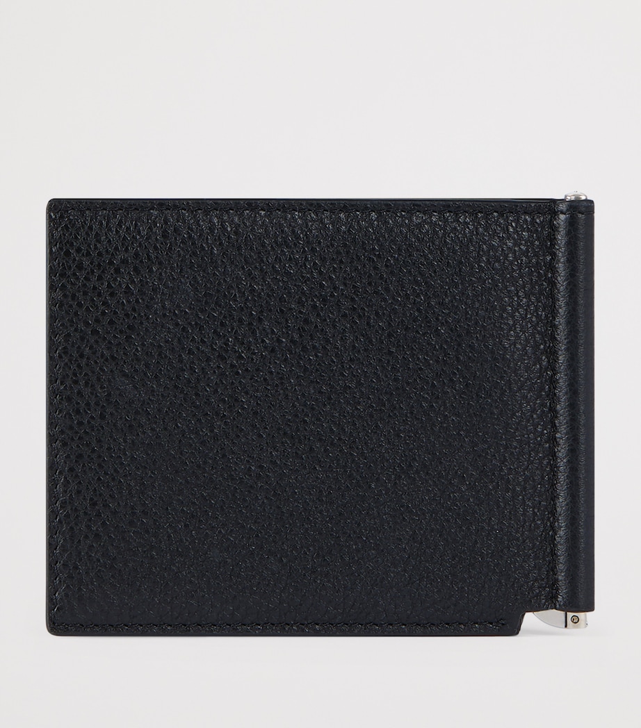 Givenchy Leather Clip Card Holder Black Image 2