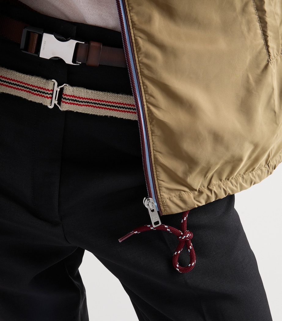 Prada Womens Re-Nylon Hooded Raincoat Image 4