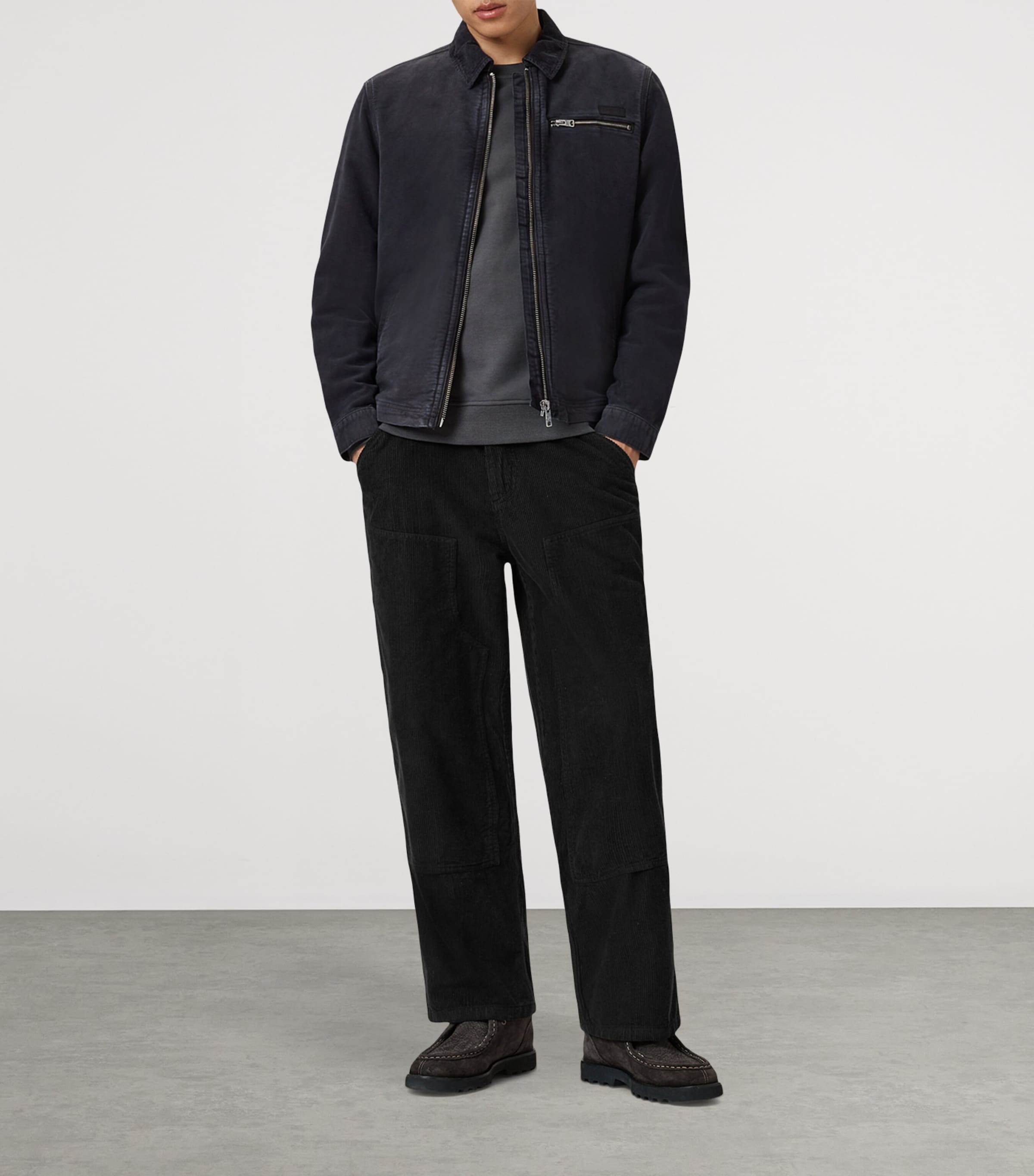 Corduroy-Trim Rothwell Jacket ONYX BLACK Image 2