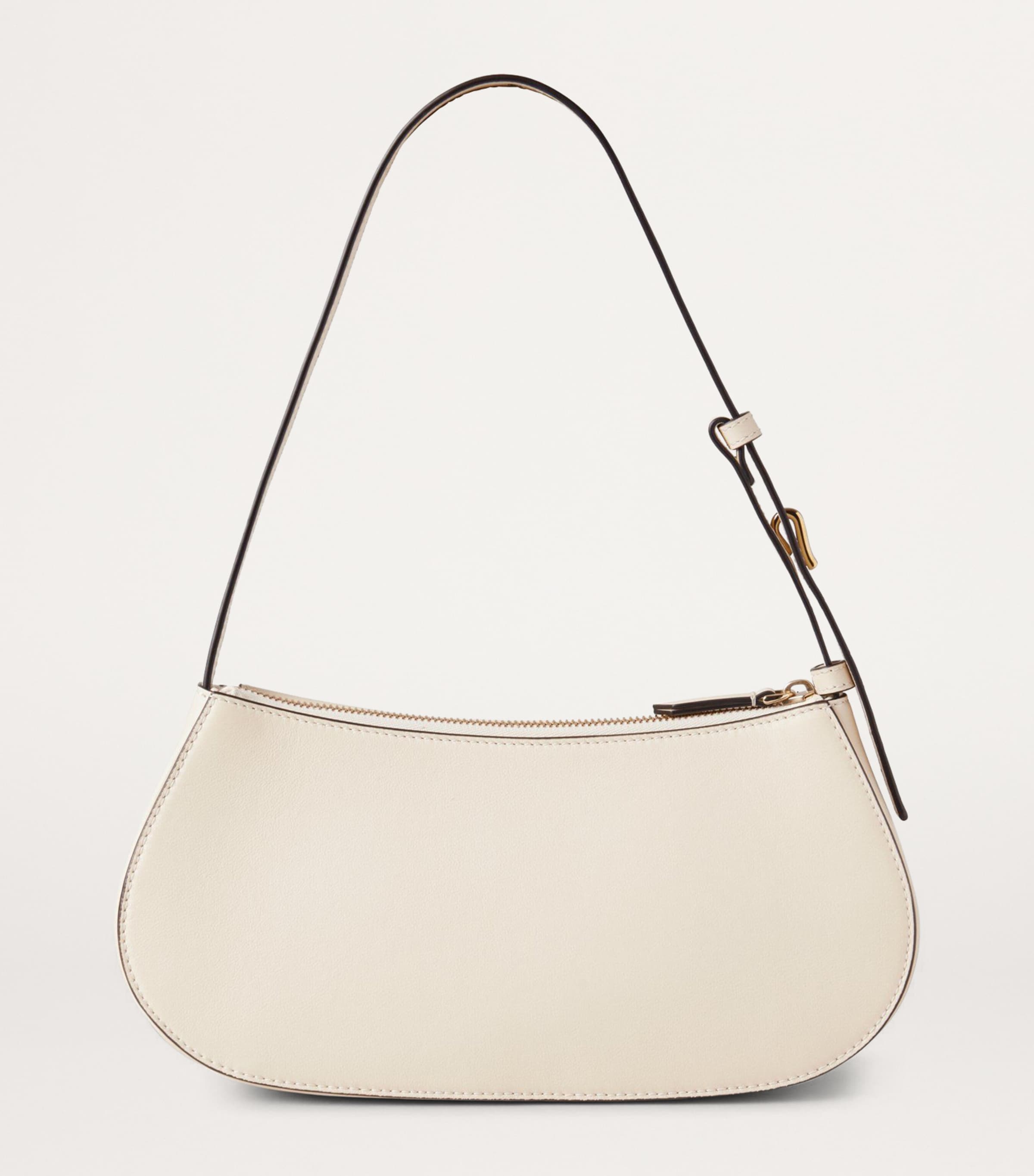 Leather Clovelly Shoulder Bag EGGSHELL Image 3