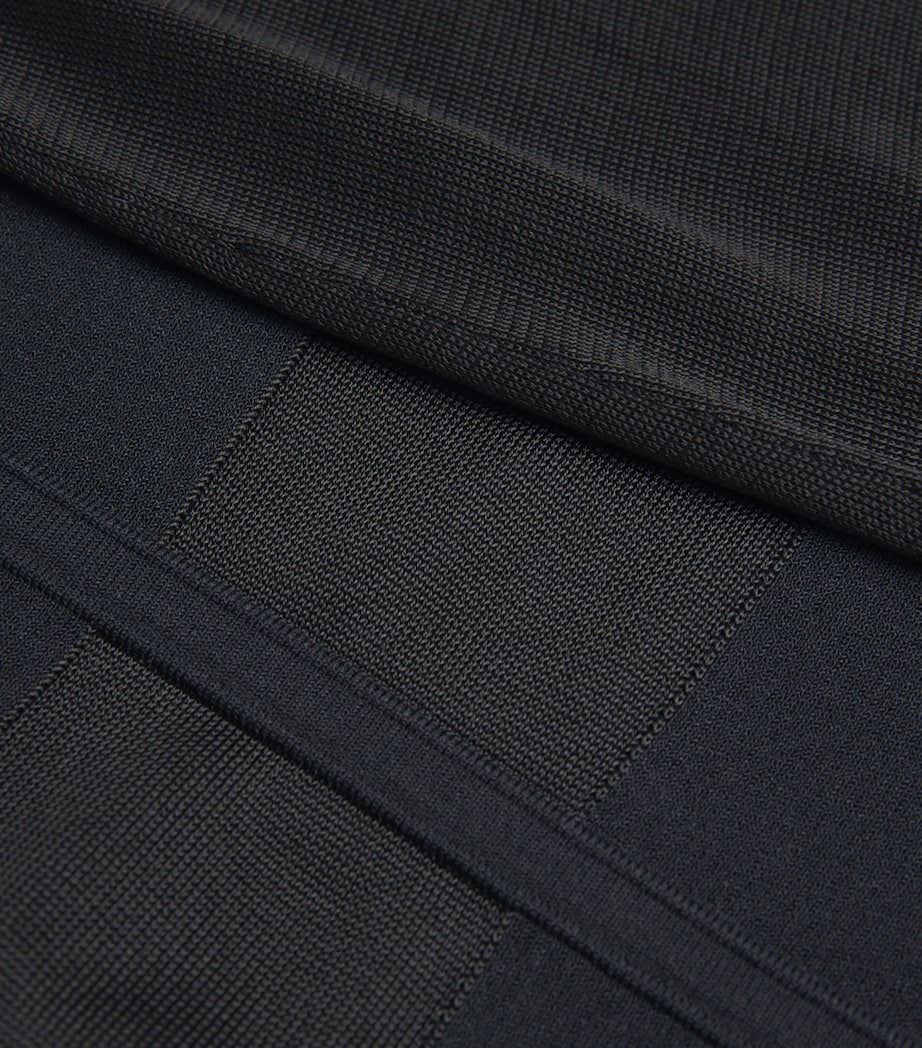 Long-Sleeve Angular Bodysuit BLACK Image 5