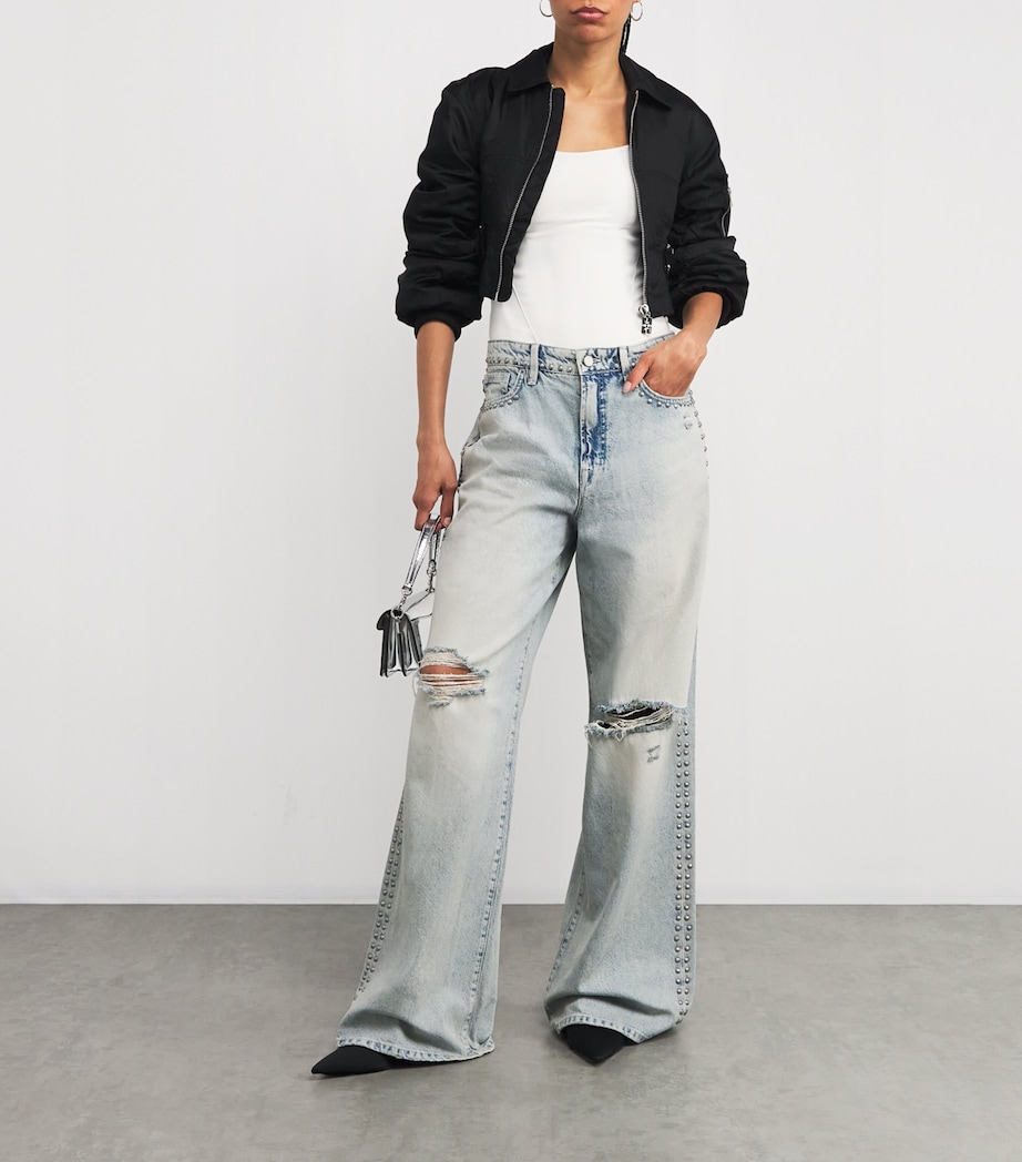 Good Ease Studded Jeans 784INDIGO Image 2