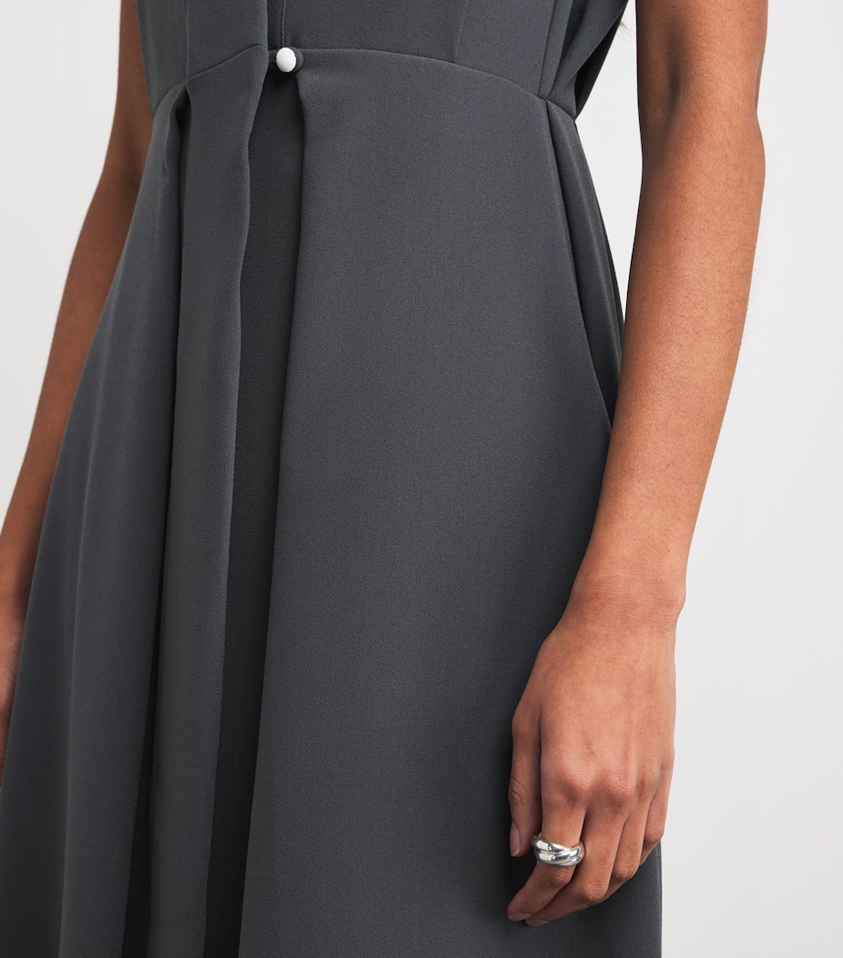 Georgette Silla Midi Dress SLATE GREY Image 6
