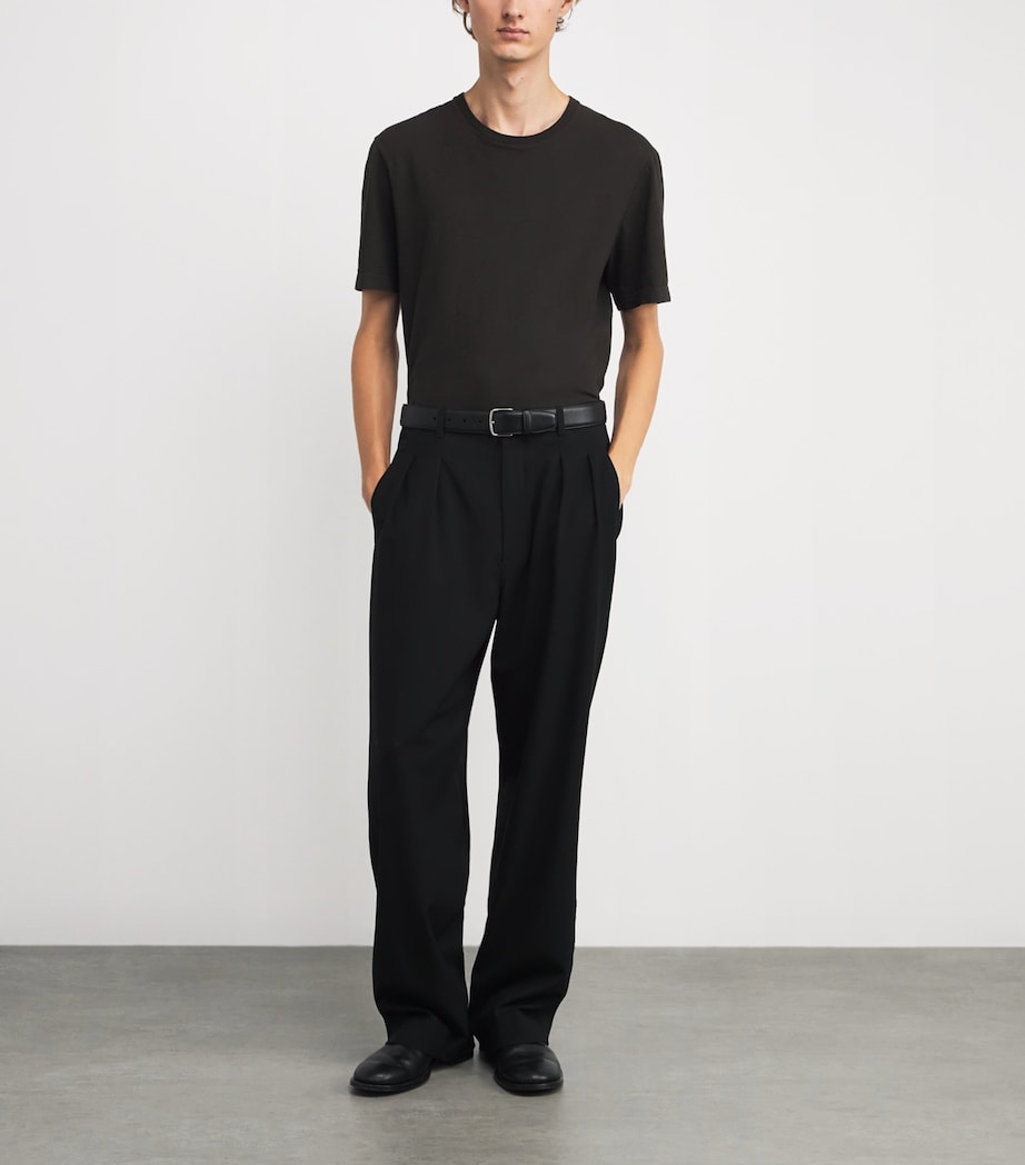 Classic Leather Belt BLACK ANS Image 3