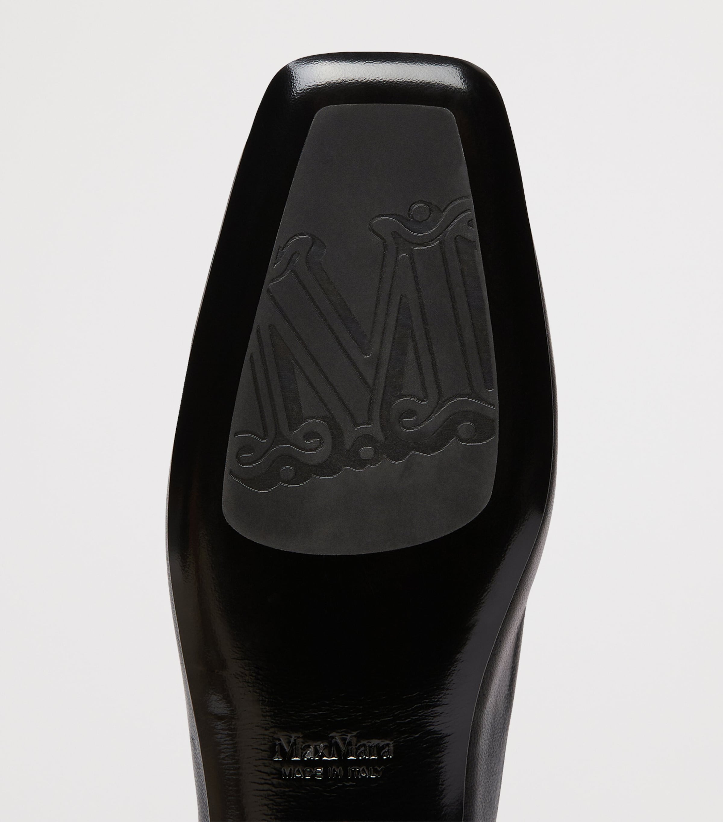 Max Mara Nappa Leather Ballet Flats Black Image 7
