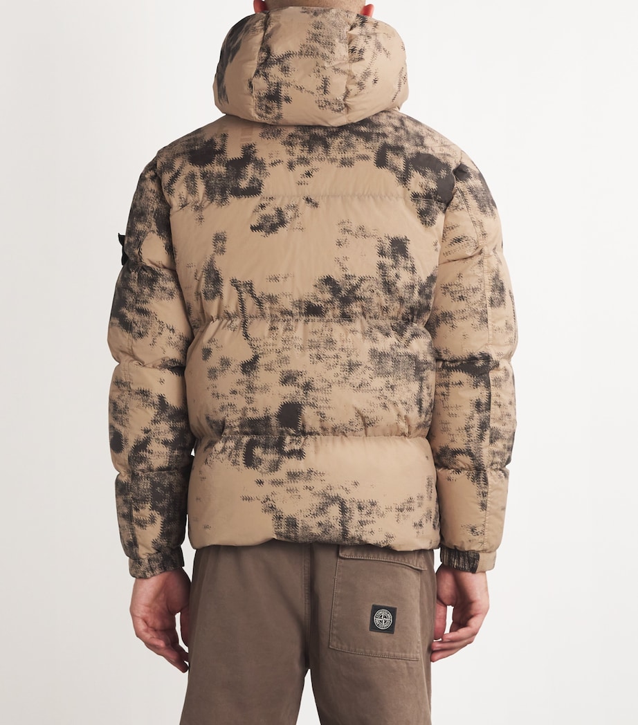 Stone Island Mens Thermo-Reactive Camouflage Puffer Jacket Dove Grey Image 4