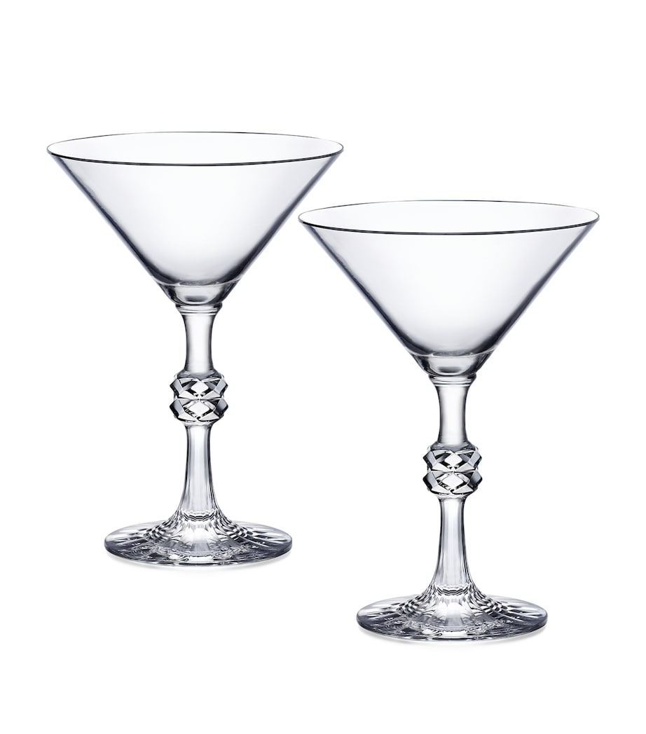 Set of 2 JCB Passion Martini Glasses (250ml) CLEAR Image 1