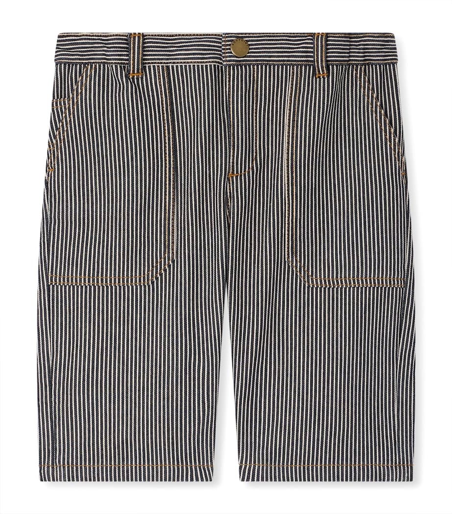 Cotton Stripe Levon Shorts (10-14 Years) RA FAUX NOIR Image 1