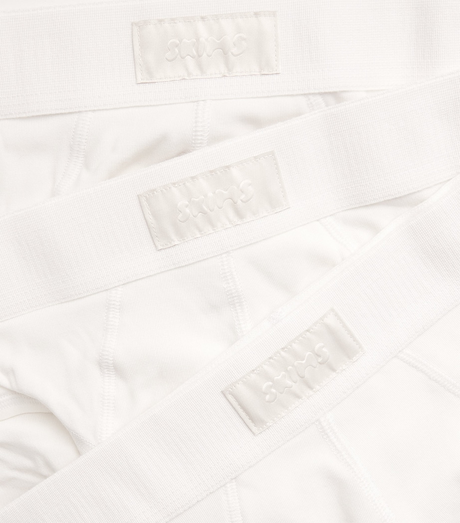 Stretch-Cotton Briefs (Pack of 3) CHALK Image 5