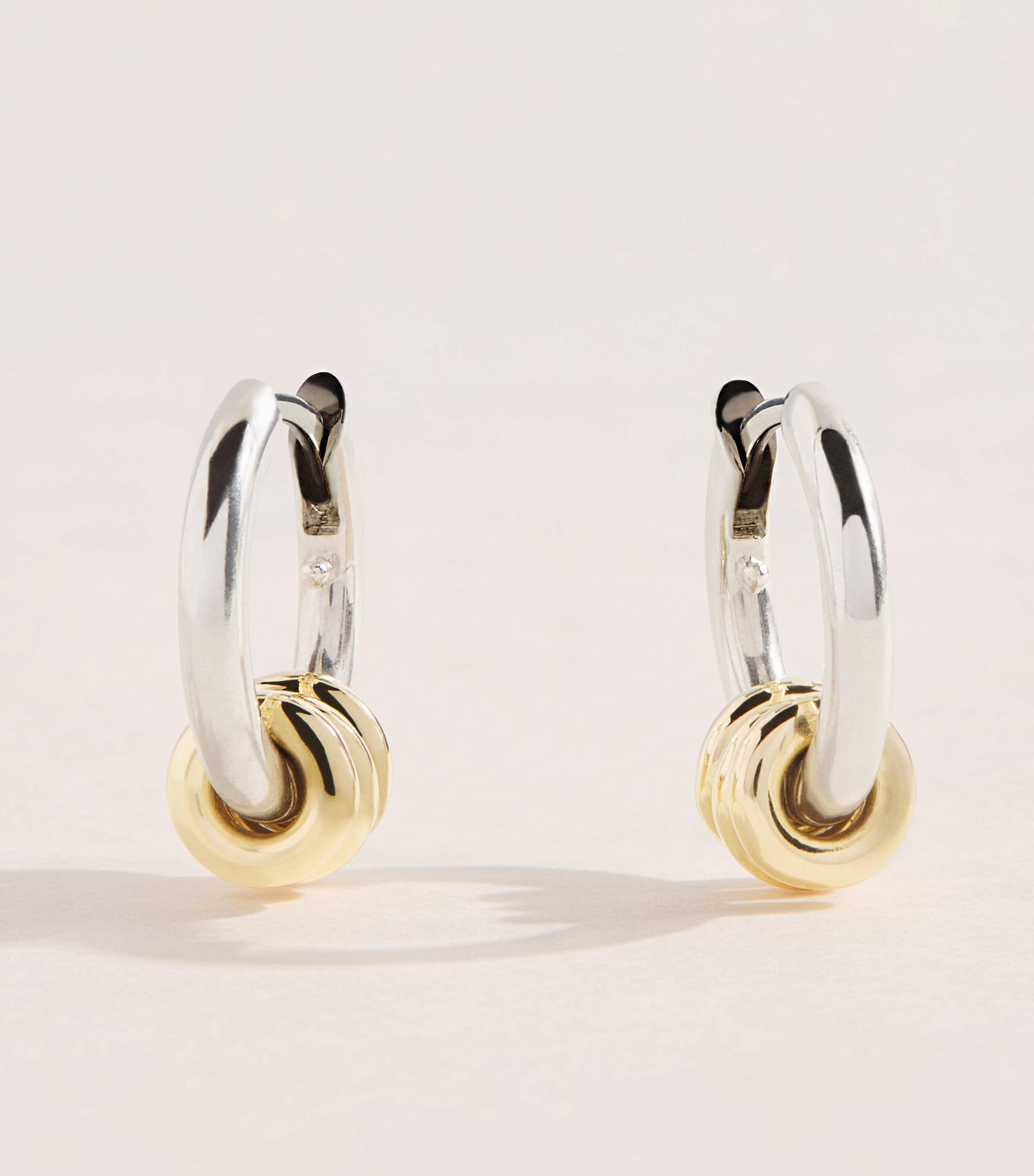 Spinelli Kilcollin Sterling Silver and Yellow Gold Nevine Hoop Earrings Sterling Silver Image 1