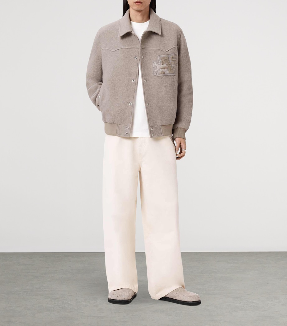 Wool Royce Bomber Jacket MOUSY BROWN Image 2