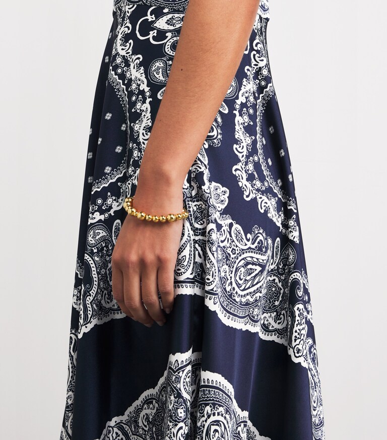 Sandro Paris Blue Bandana Print Maxi Dress Harrods UK sandro-paris-blue-bandana-print-maxi-dress-harrods-uk