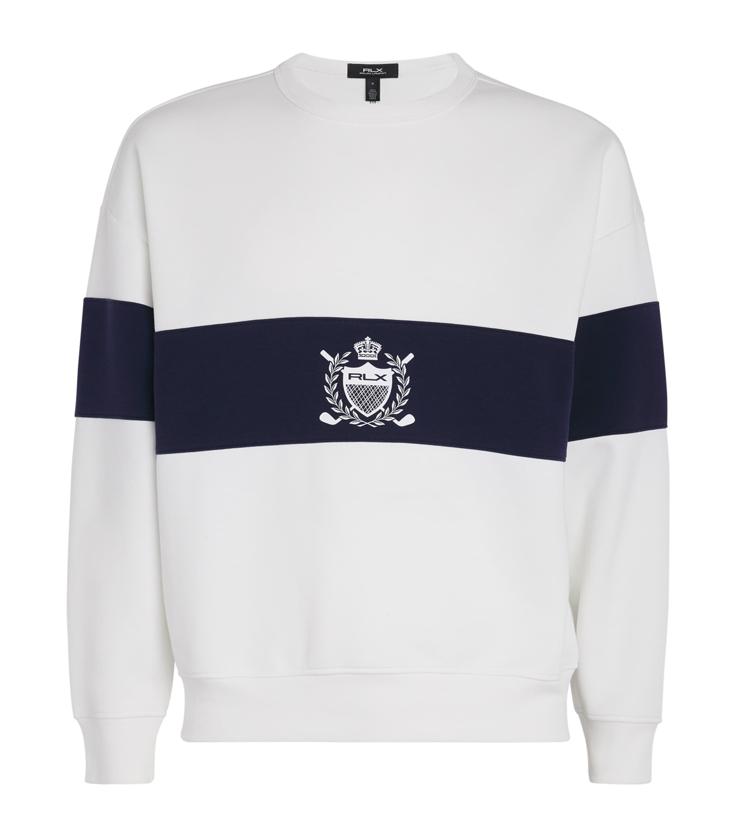 RLX Ralph Lauren Striped Logo Sweatshirt | Men Clothing | Sweatshirts & Hoodies | Sportswear | Sports Tops | Designers | RLX Ralph Lauren | 5255