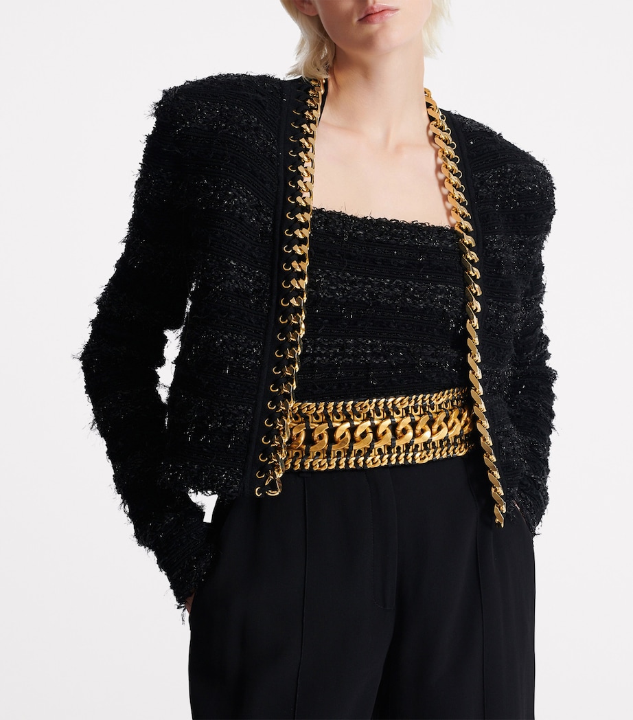Chain-Detail Jacket EAD NOIR/OR Image 2