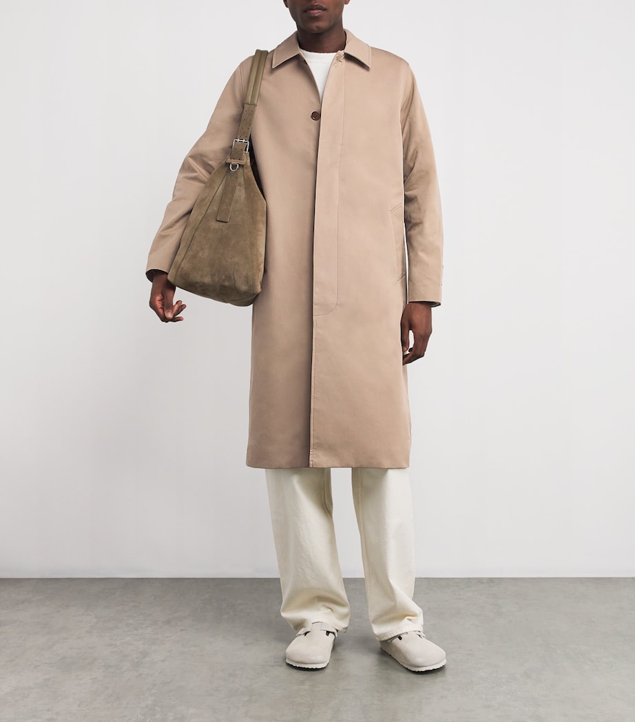 Organic Cotton Sawilder Trench Coat GREIGE Image 2