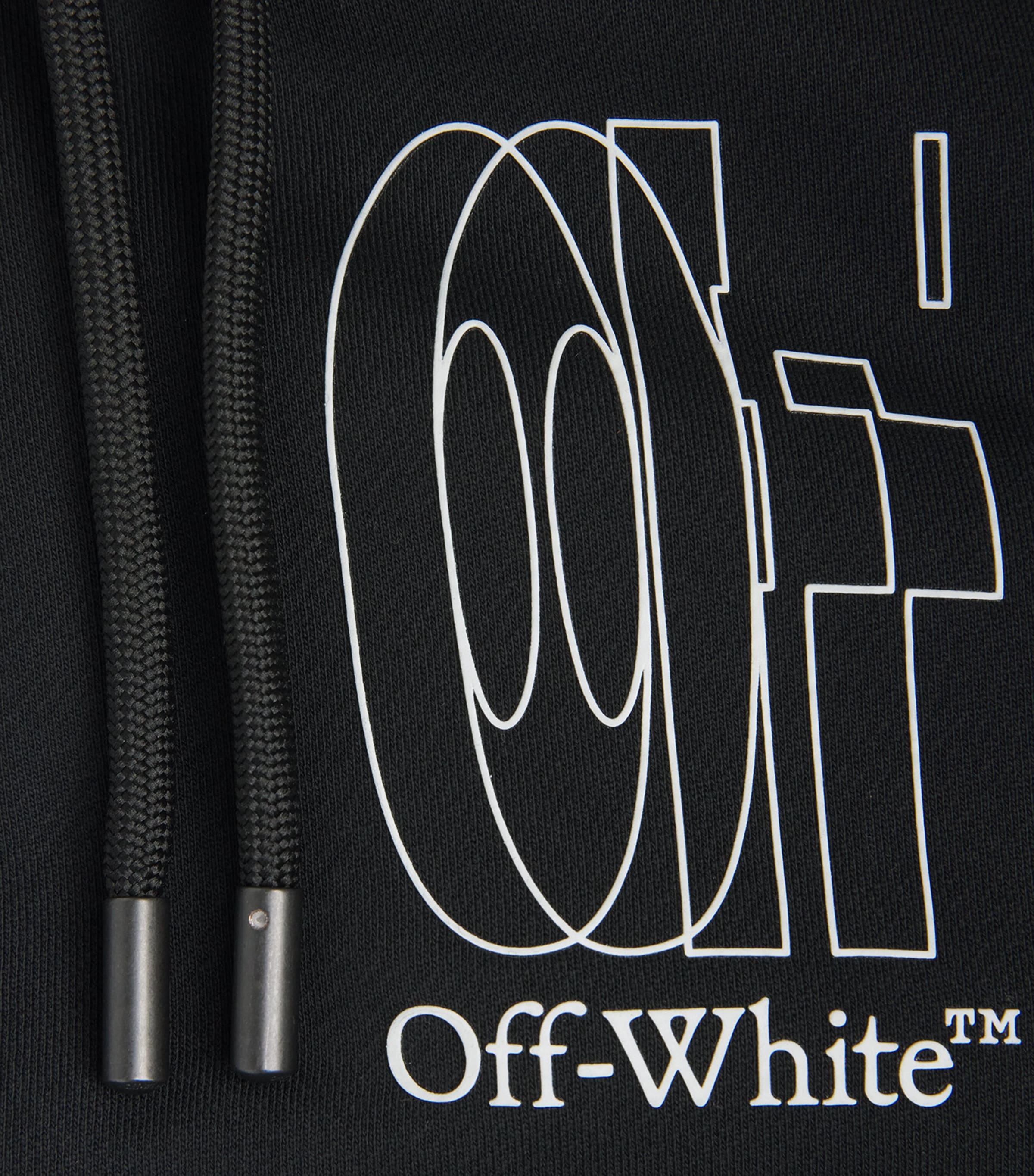 Embroidered Double Arrow Hoodie BLACK Image 5