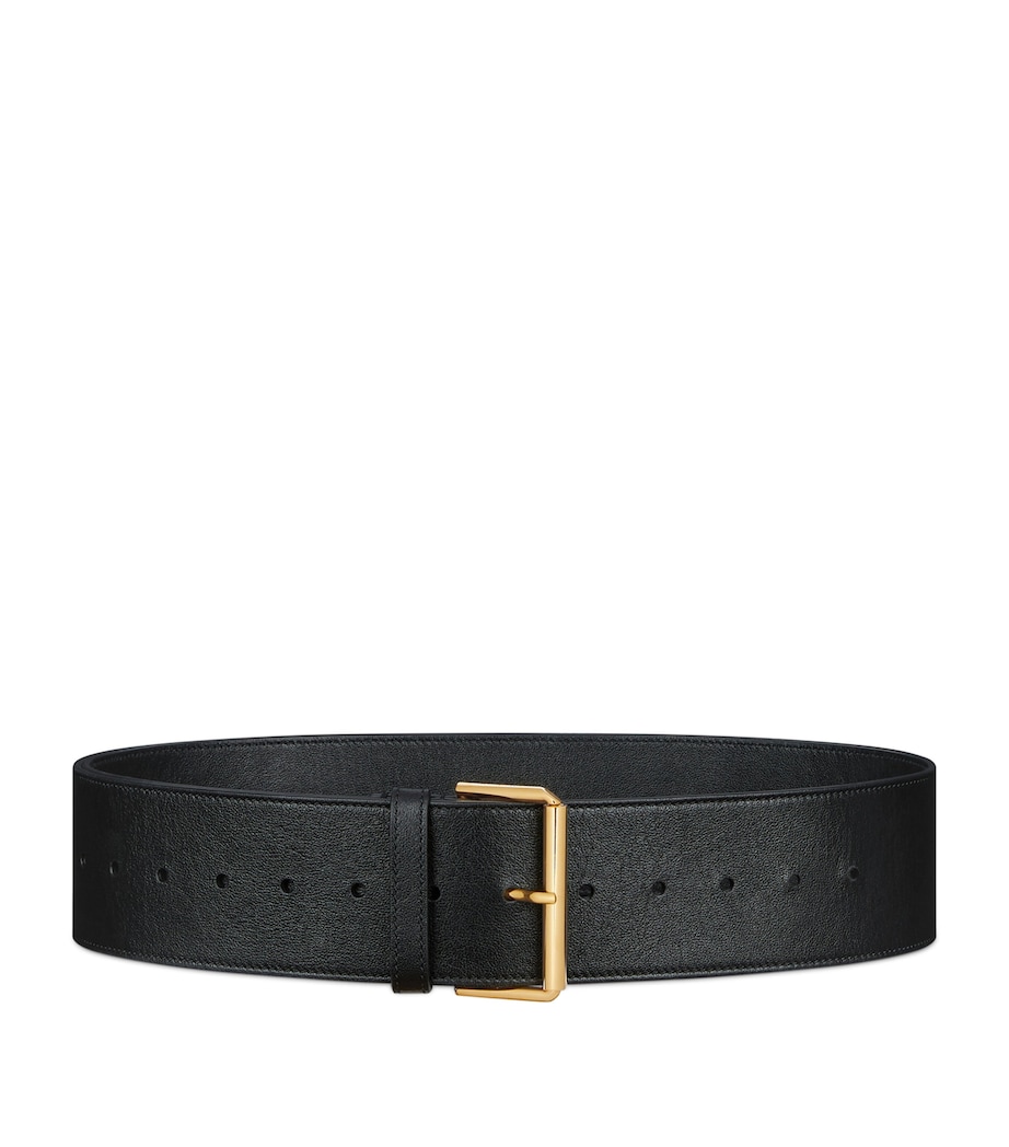 Leather Voyou Belt BLACK Image 1
