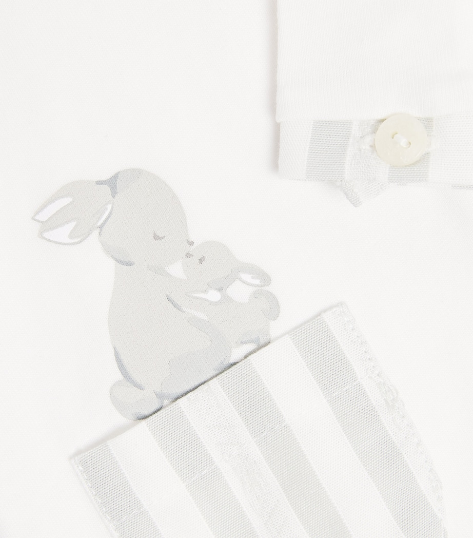 Cotton Bunny All-In-One (0-24 Months) GRIS CLAIR CHIN� Image 3