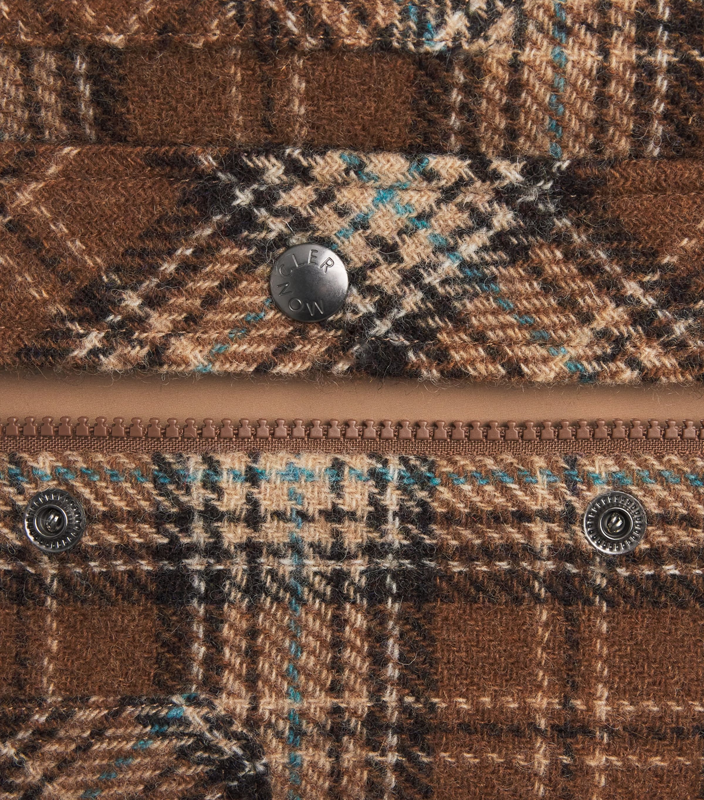 Virgin Wool Check Overshirt F22 Image 5