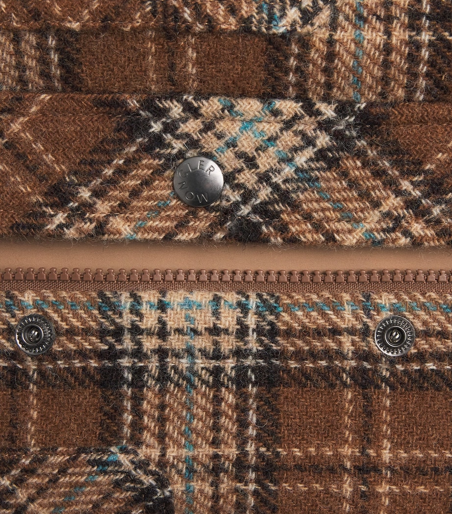 Virgin Wool Check Overshirt F22 Image 5