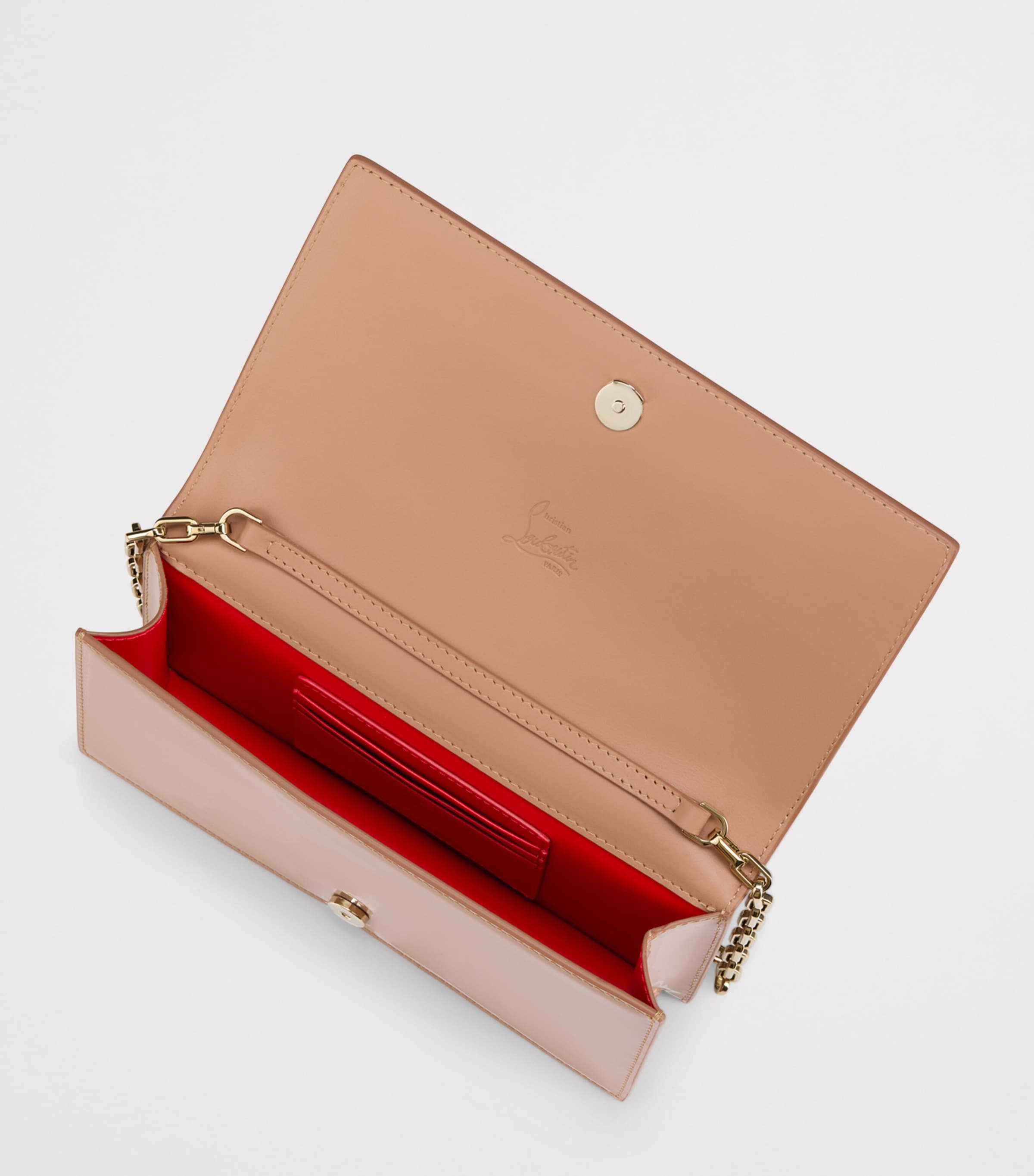 Bettina Patent Leather Clutch Bag CM3T Image 4