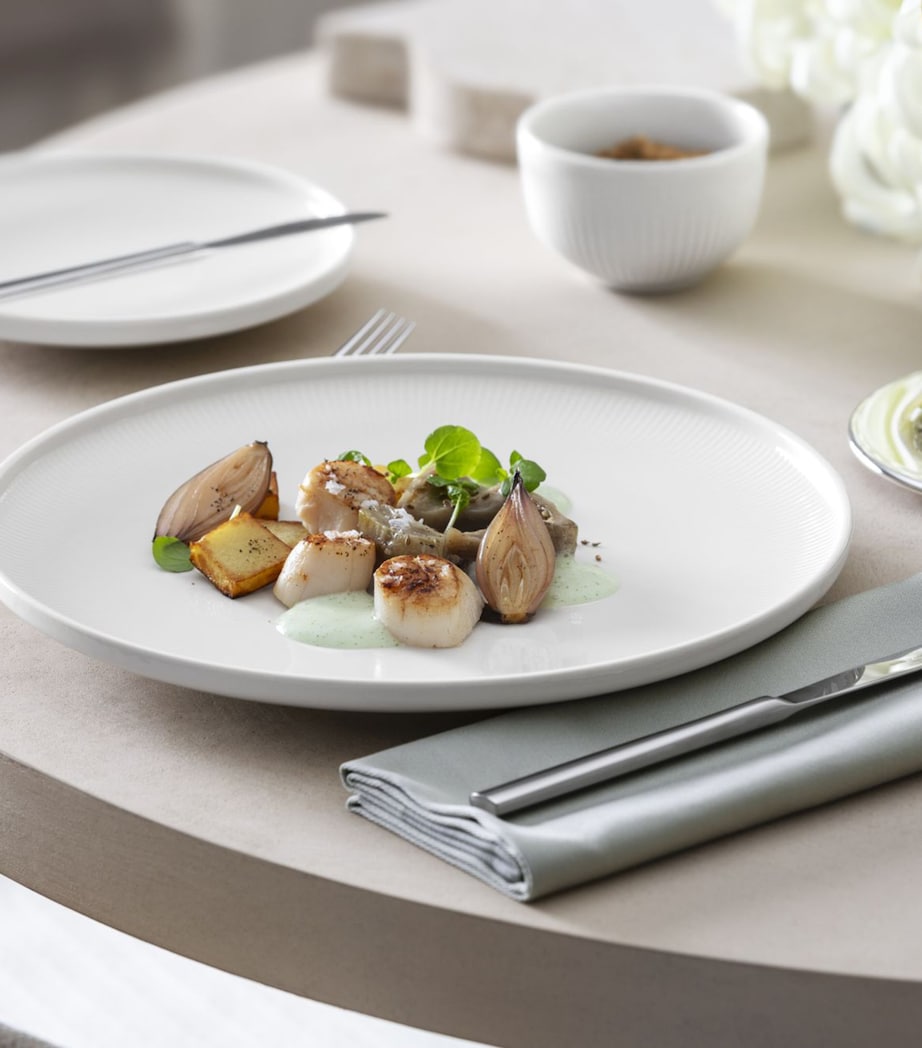 Porcelain Afina Flat Plate (27cm) WHITE Image 7