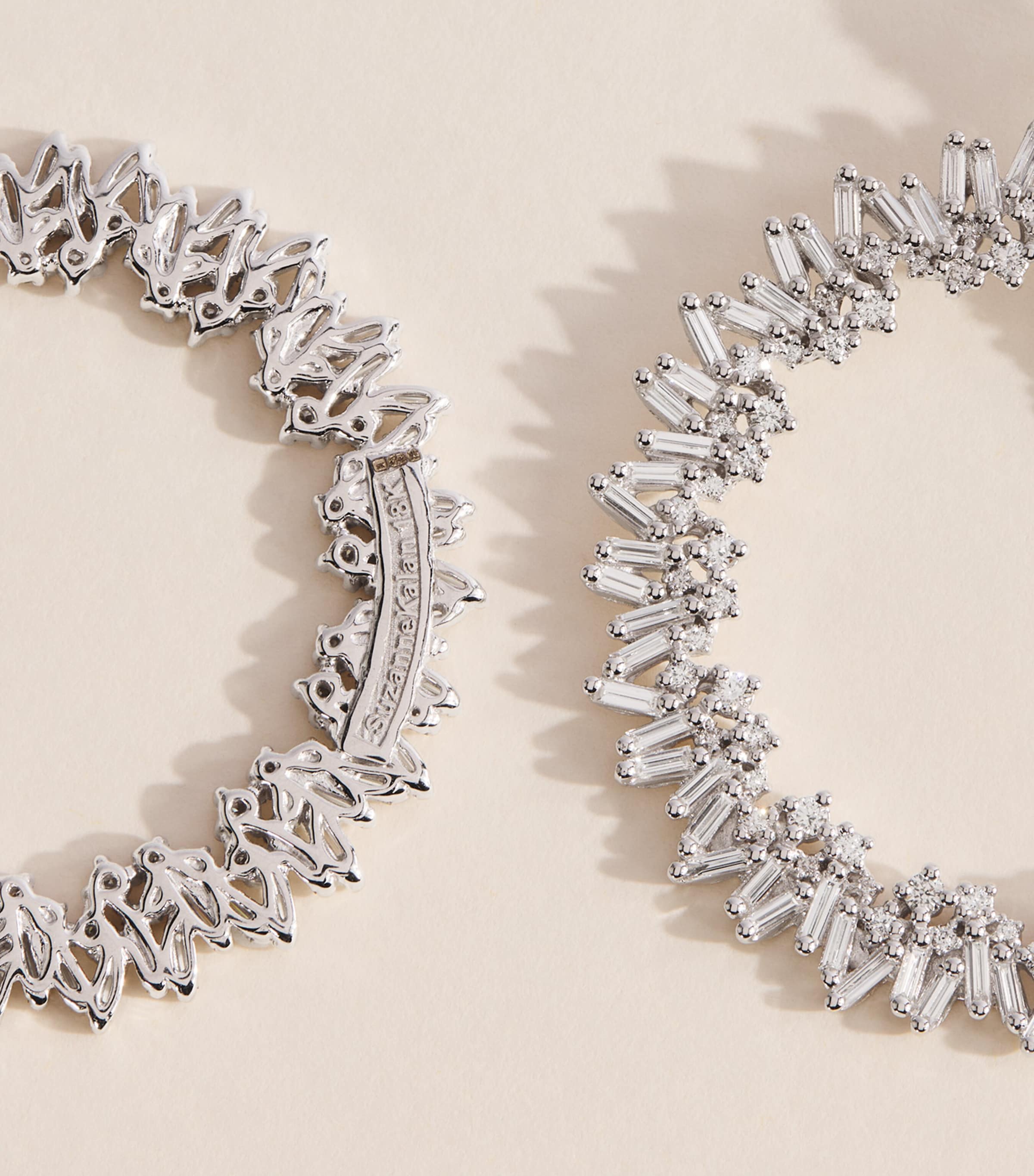Suzanne Kalan White Gold and Diamond Classic Drop Earrings Wg/wd Image 4