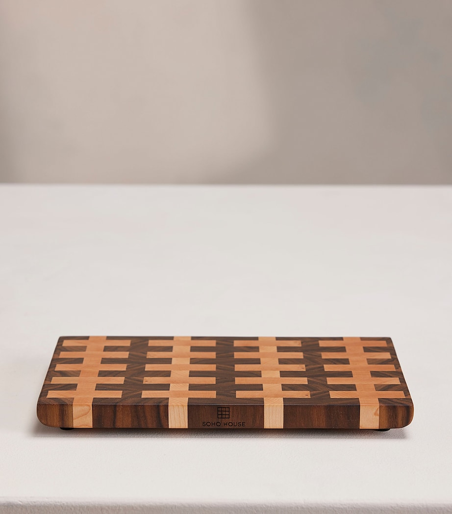 Small Wood Tyrell End Grain Board (29cm) NO COLOUR Image 2