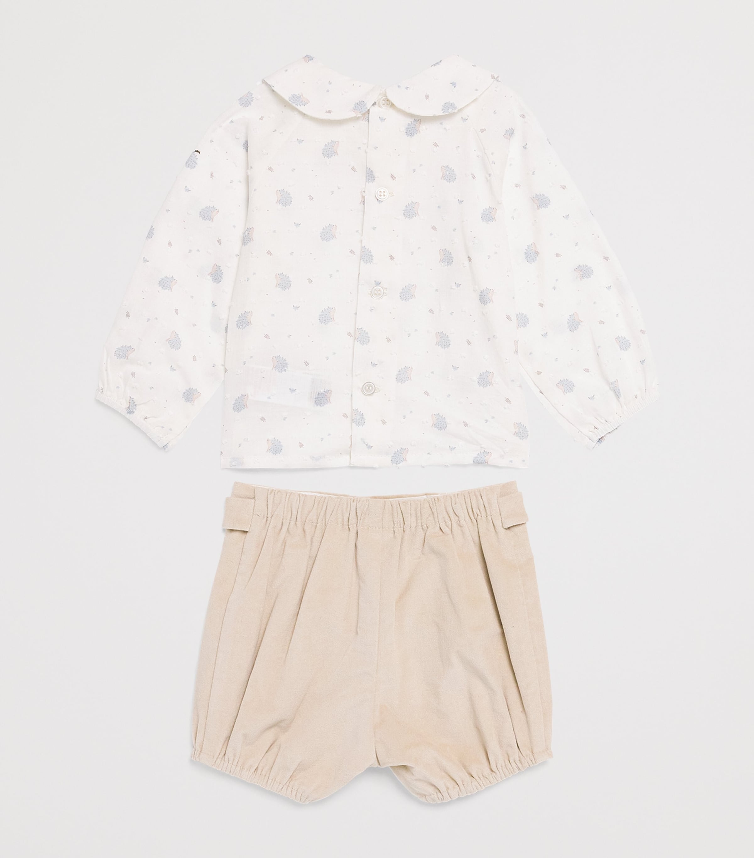 Paz Rodriguez Stretch-Cotton Top and Shorts Set (1-24 Months) Image 2