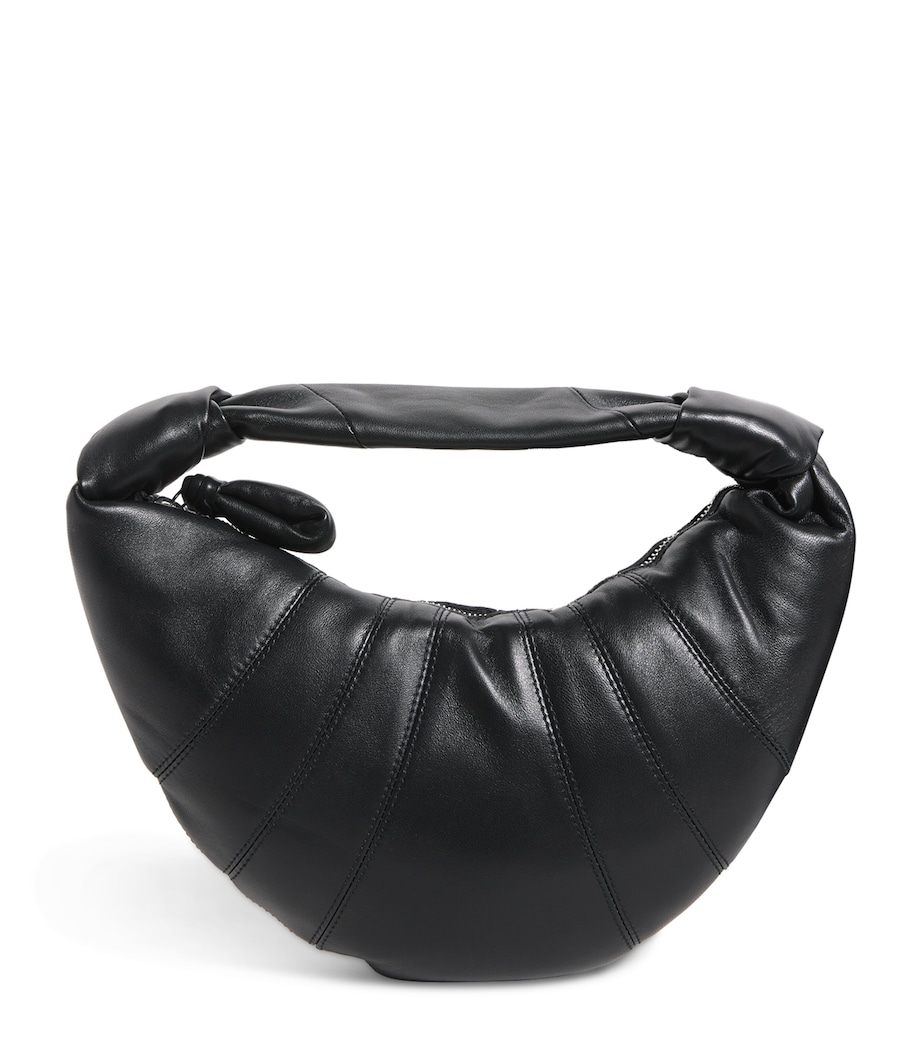 Mini Lambskin Fortune Croissant Shoulder Bag BK999 BLACK Image 1
