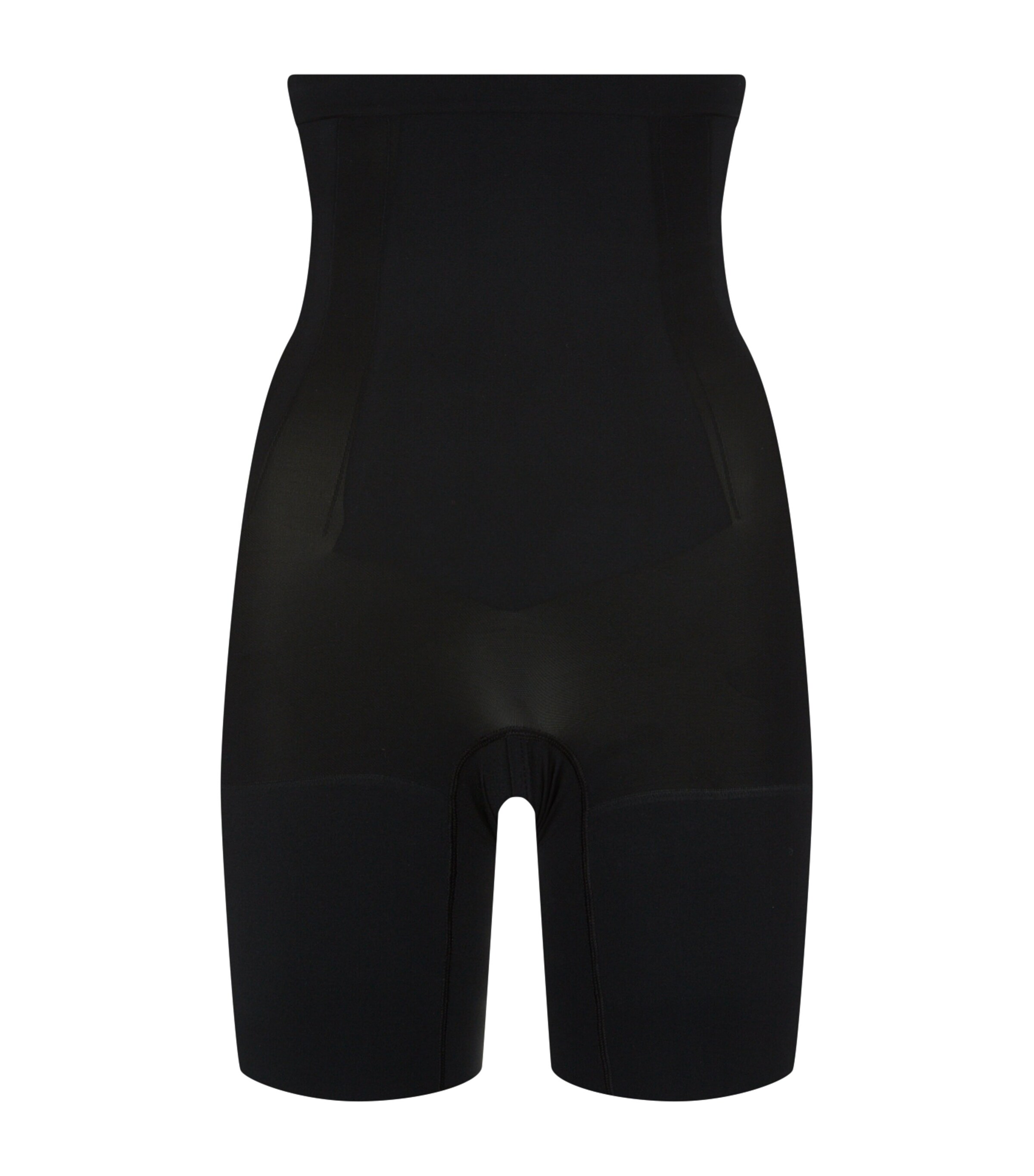 SPANX Womens SPANXsculpt OnCore High-Waist Mid-Thigh Shorts - Firm Control Very Black Image 1