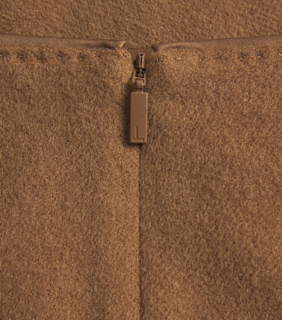 Lafayette 148 Womens Camel Hair Maxi Skirt Vicuna Image 6