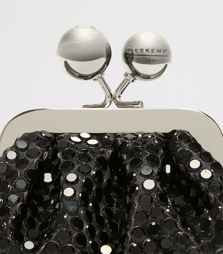 Weekend Max Mara Mini Embellished Pasticcino Clutch Bag Dark Grey Image 6
