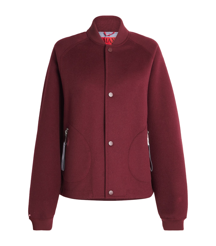 Virgin Wool Bomber Jacket BORDEAUX Image 1