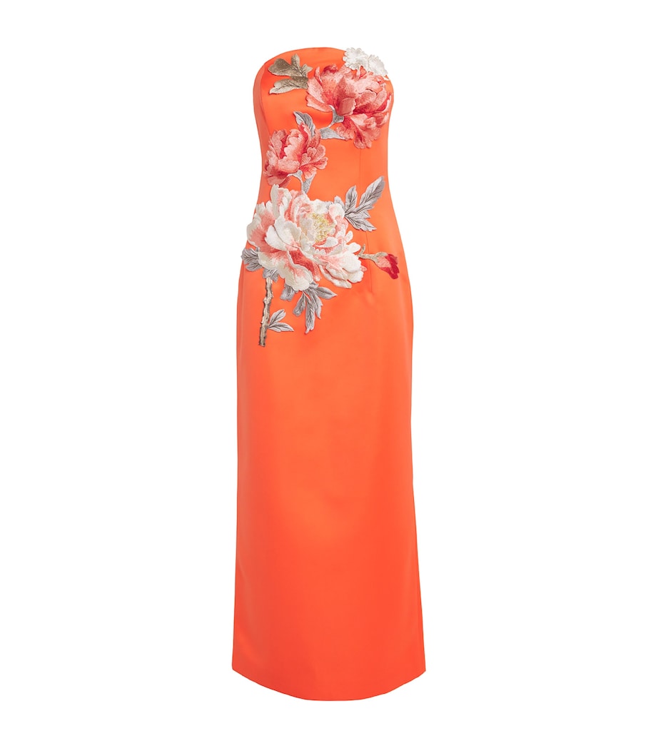 Floral Appliqué Ava Maxi Dress SAFFRON Image 1