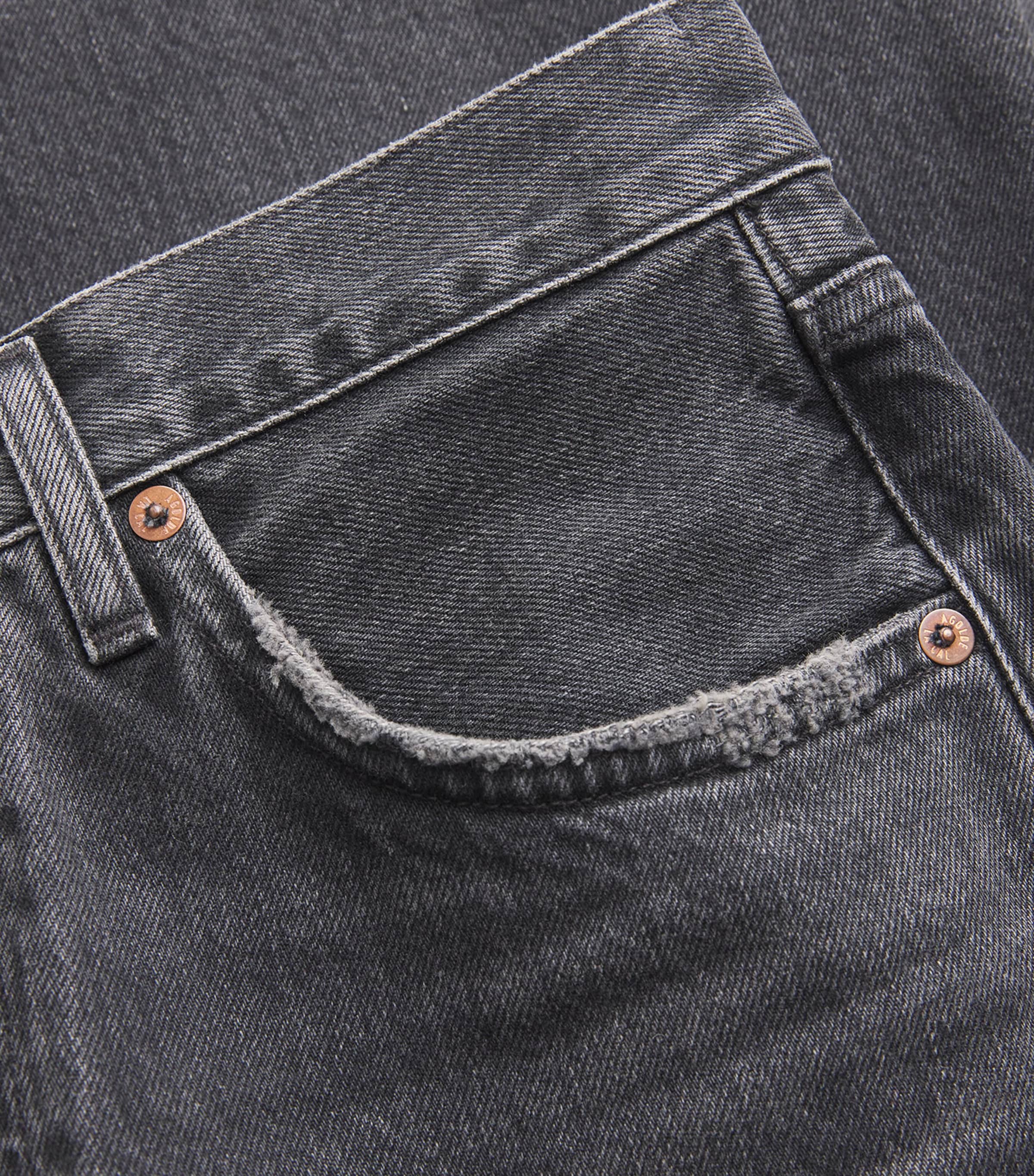 AGOLDE Womens Dame Wide-Leg Jeans Hitch (blk) Image 5