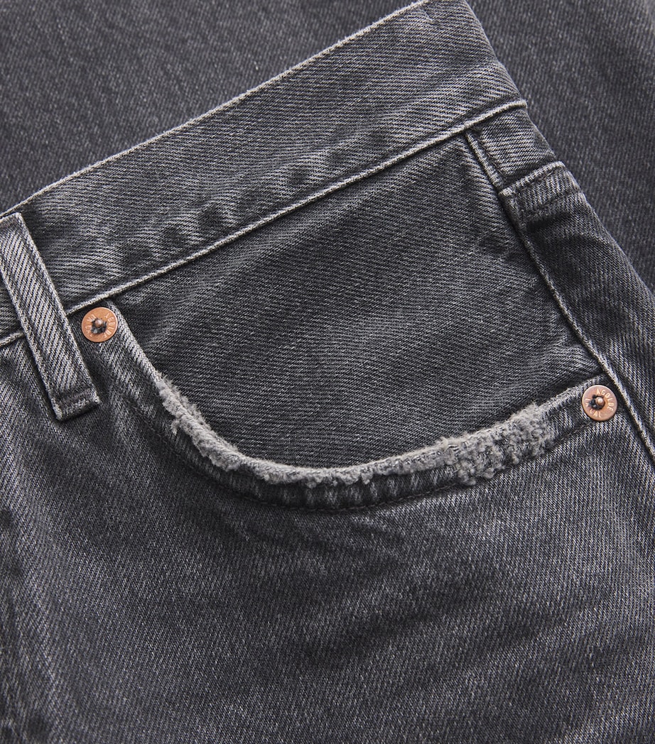 AGOLDE Womens Dame Wide-Leg Jeans Hitch (blk) Image 5