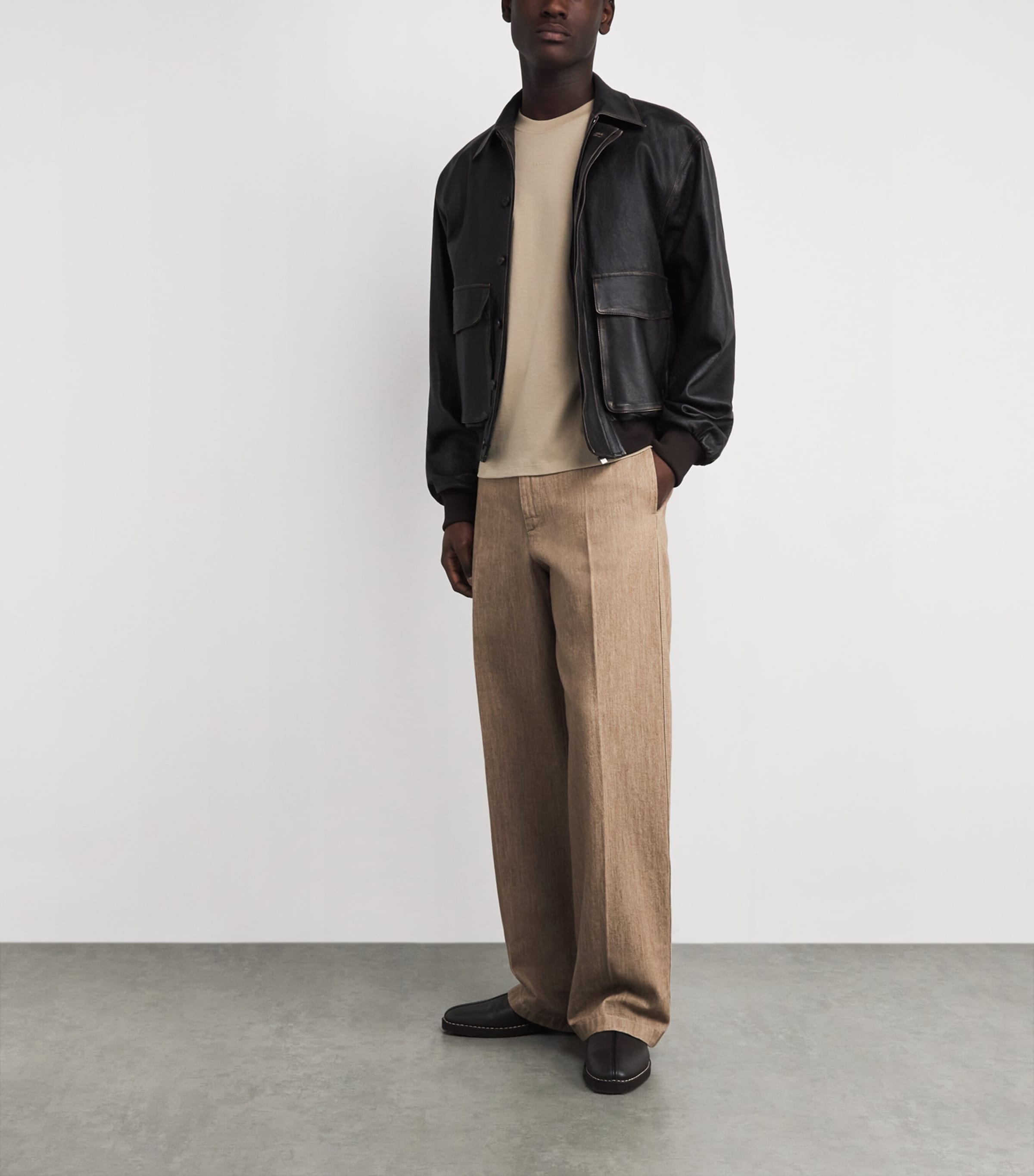 Cotton Logo T-Shirt BEIGE Image 2