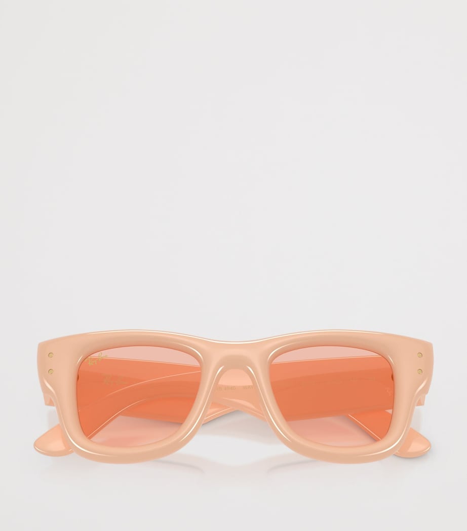 Ray-Ban Wayfarer Puffer Sunglasses Beige Image 5