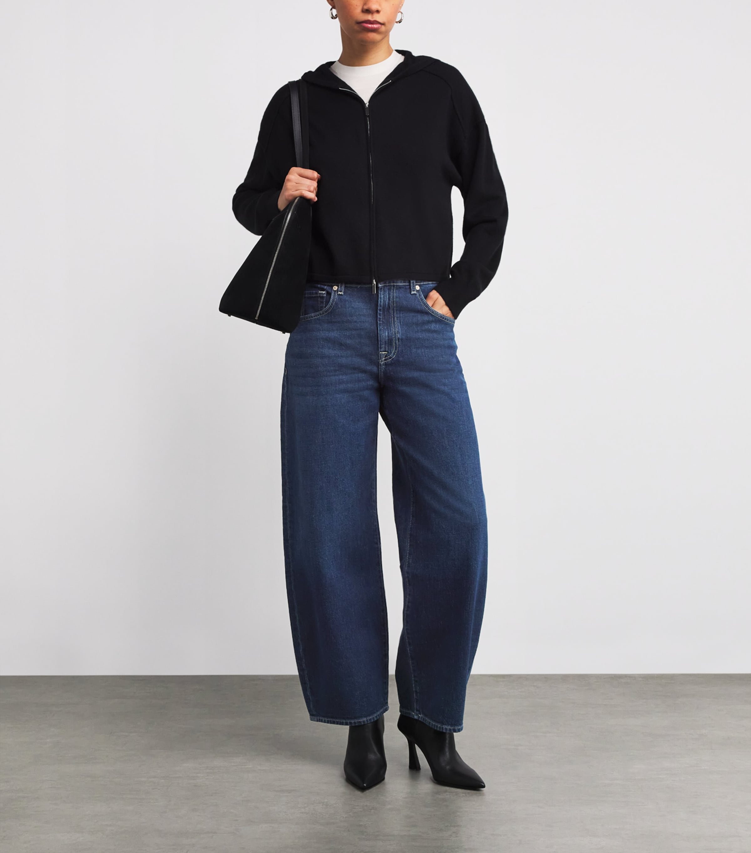 Bonnie Curvilinear Barrel-Leg Jeans OCEANDRIFT Image 2