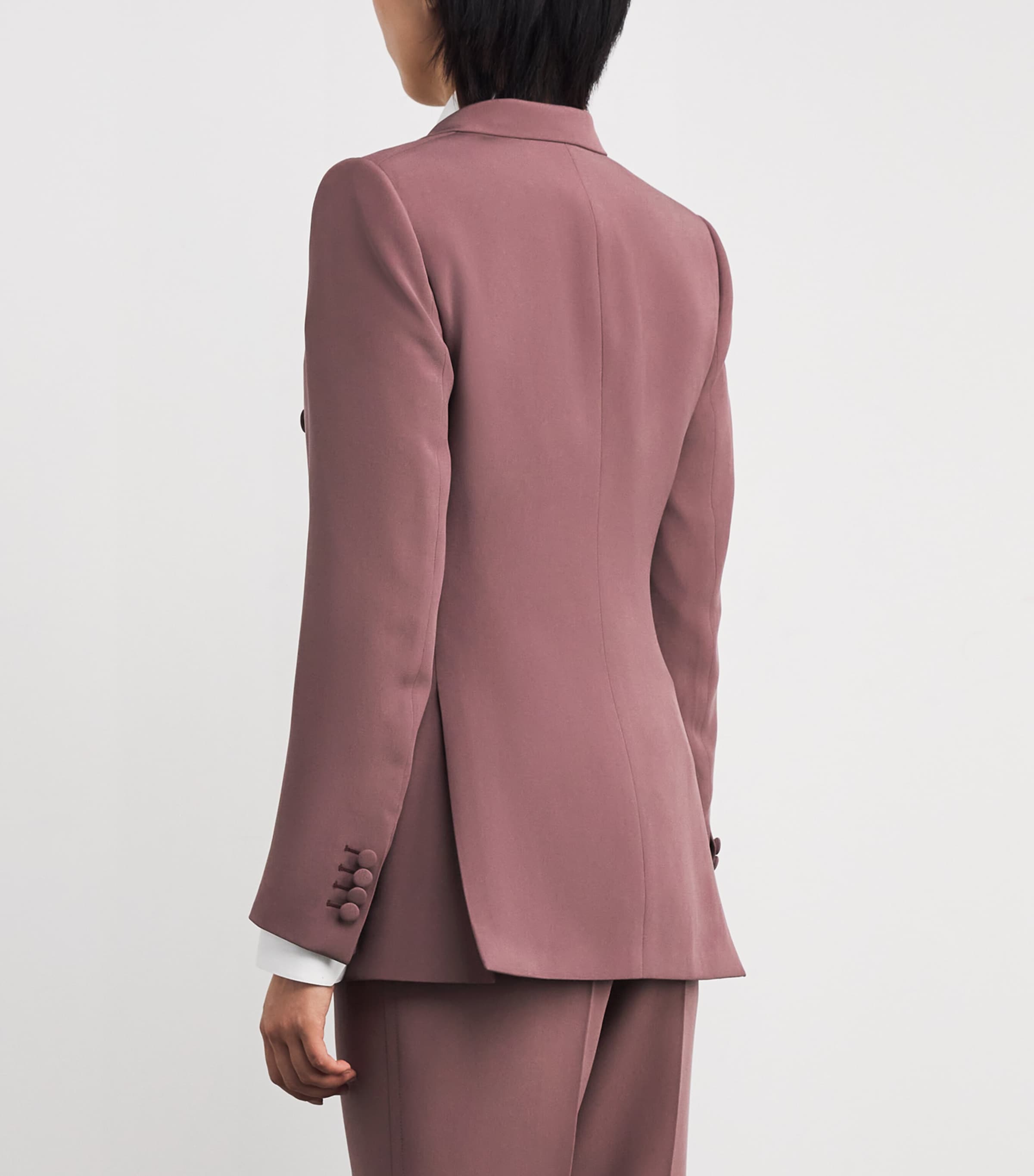 Brioni Womens Silk Double-Breasted Flavia Blazer Image 4