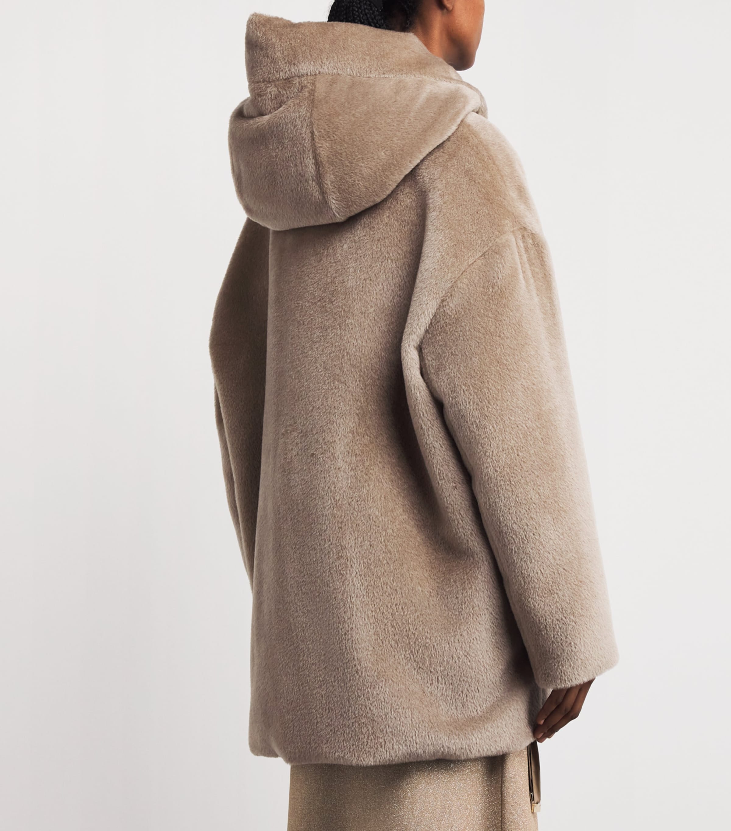 Alpaca-Wool Reversible Down Jacket BEIGE Image 4