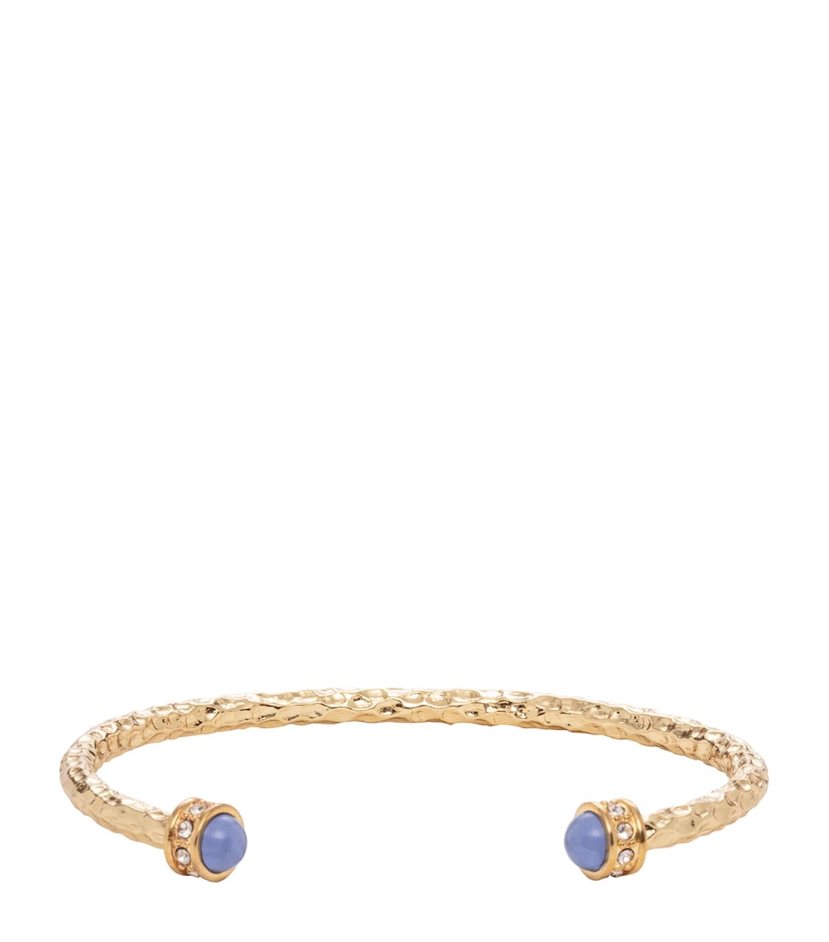 Halcyon Days Salamander Torque Bangle Forget Me Not/gld Image 1