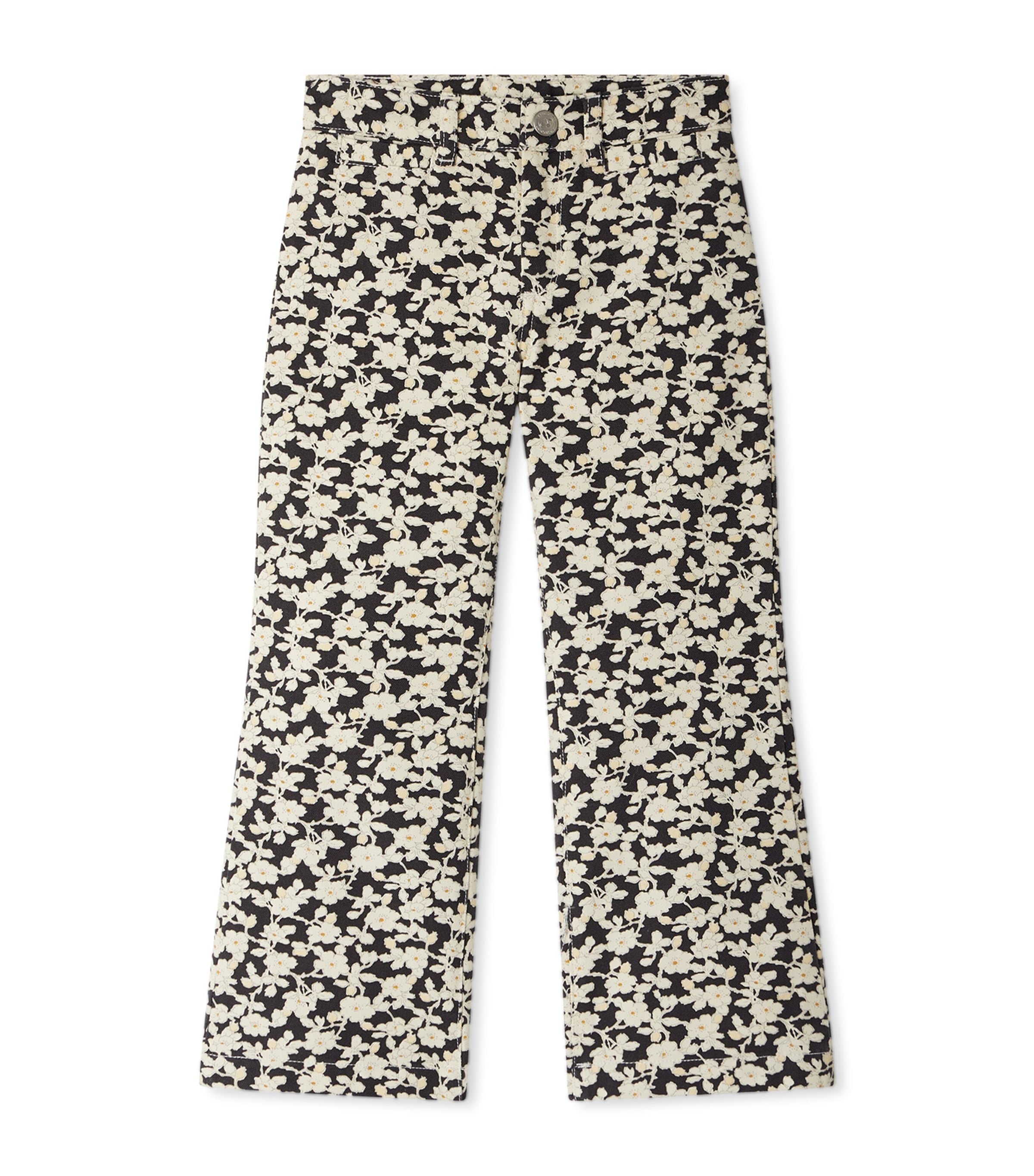 Bonpoint Cotton Floral Print Trousers In Multi