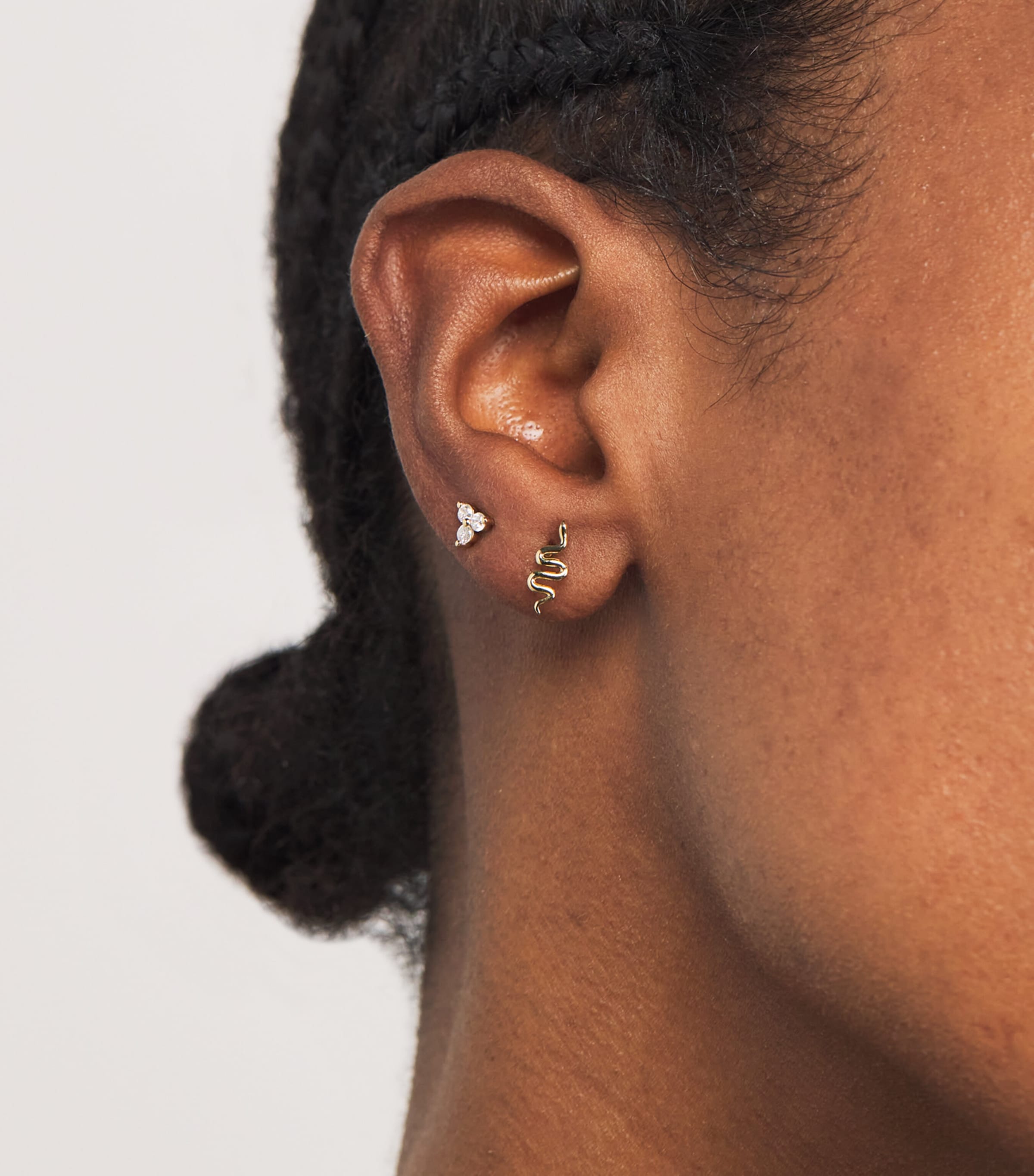 Yellow Gold Snake Single Earring  YELLOW GOLD Image 5